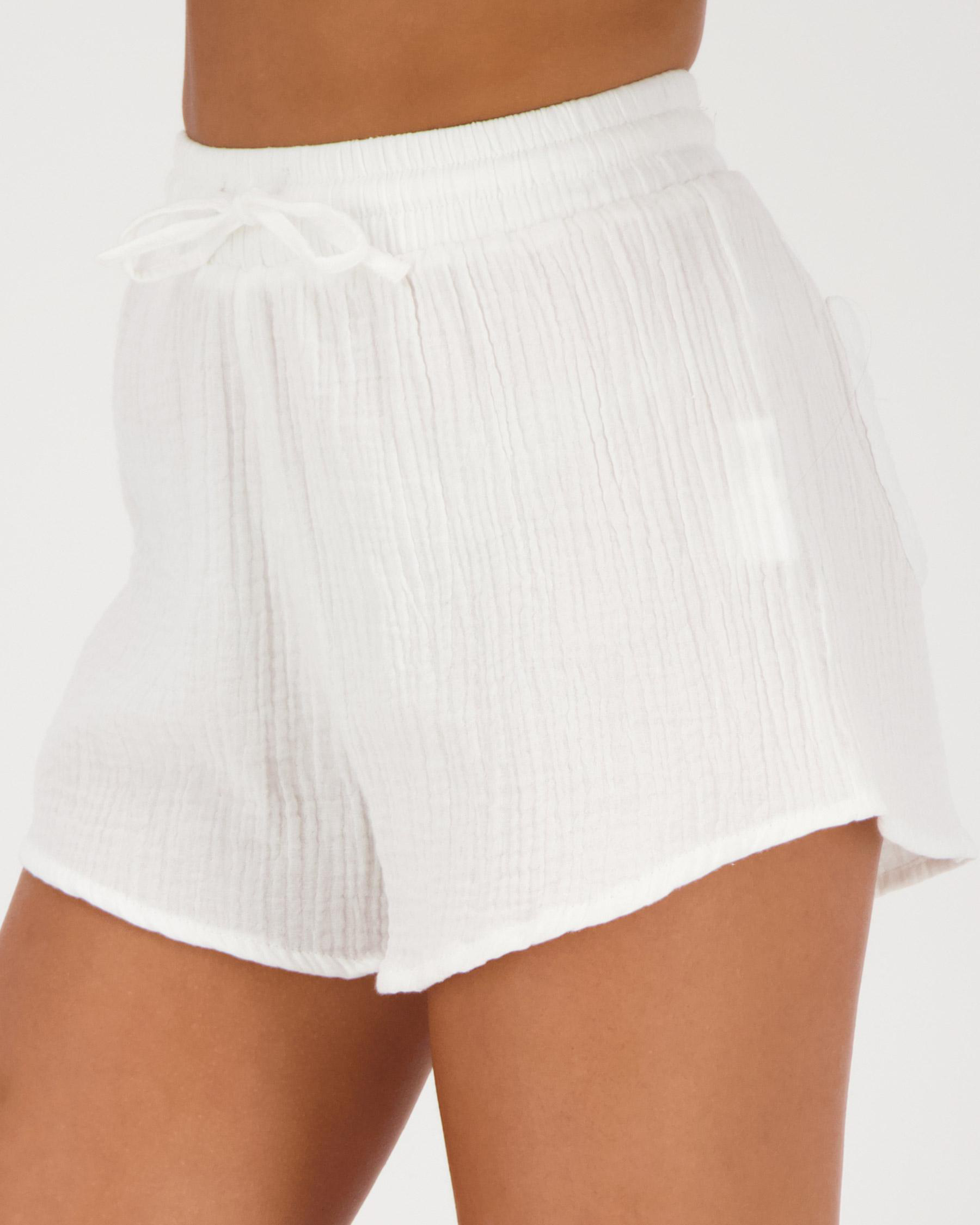 Shop Mooloola Cove Shorts In White - Fast Shipping & Easy Returns ...