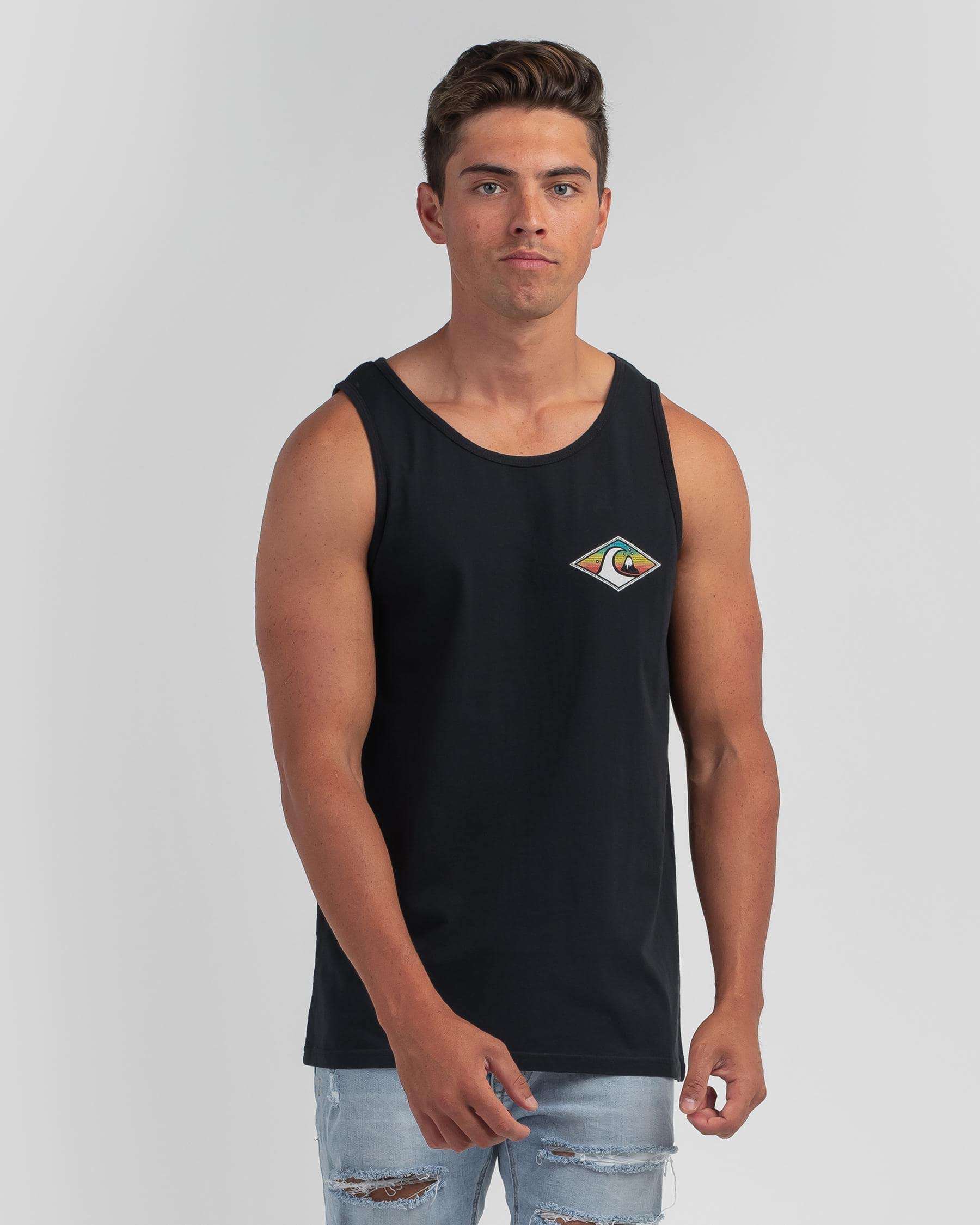 Shop Quiksilver Inside Out Tank In Black - Fast Shipping & Easy Returns ...