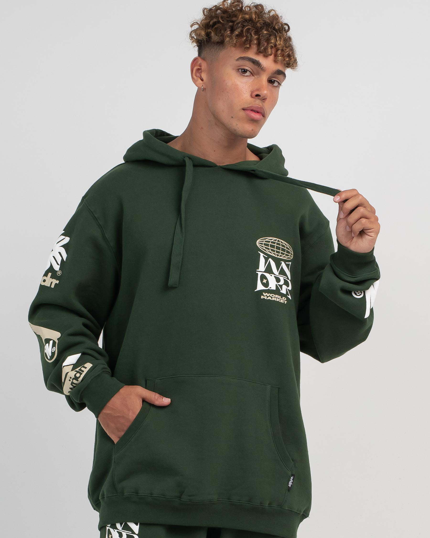 Wndrr Market Hoodie In Forest Green - Fast Shipping & Easy Returns ...