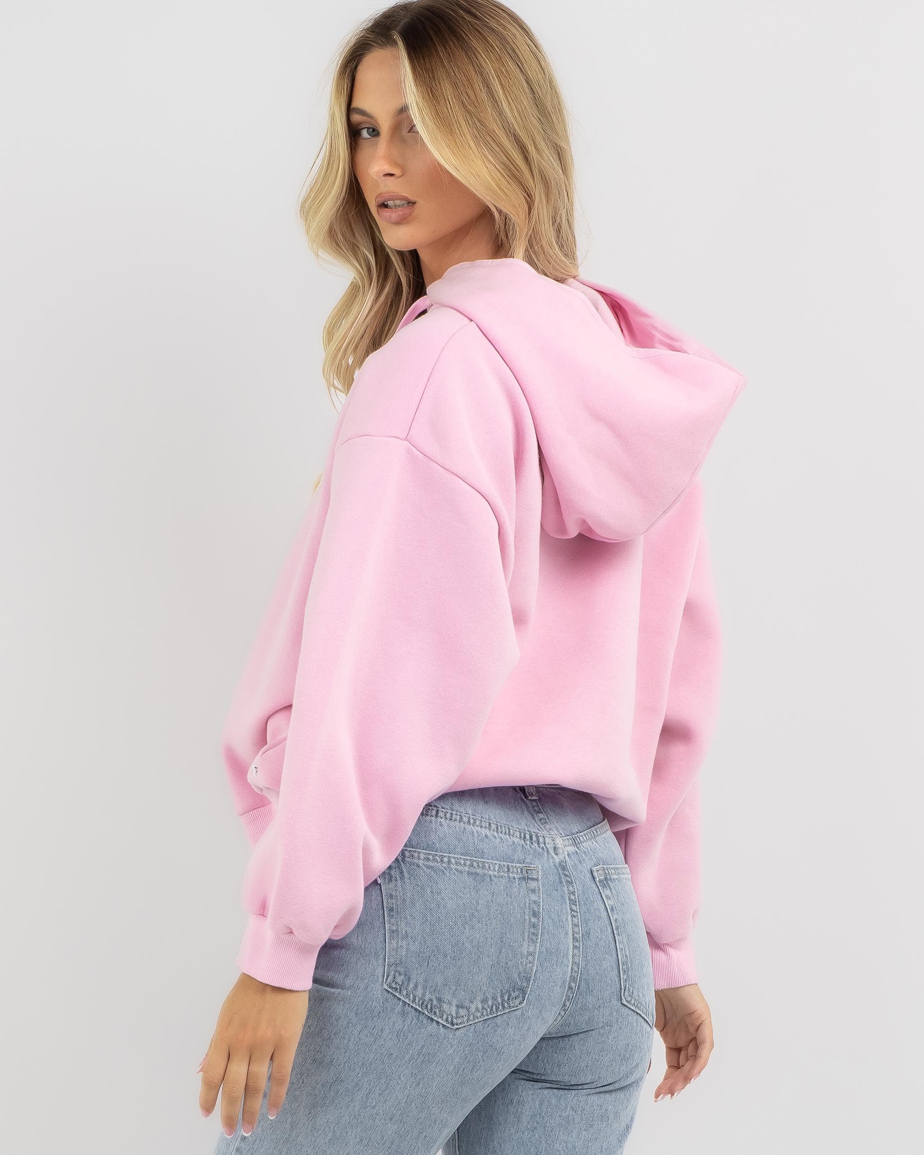 Shop Rusty Signature Hoodie In Soft Orchid Pink - Fast Shipping & Easy ...