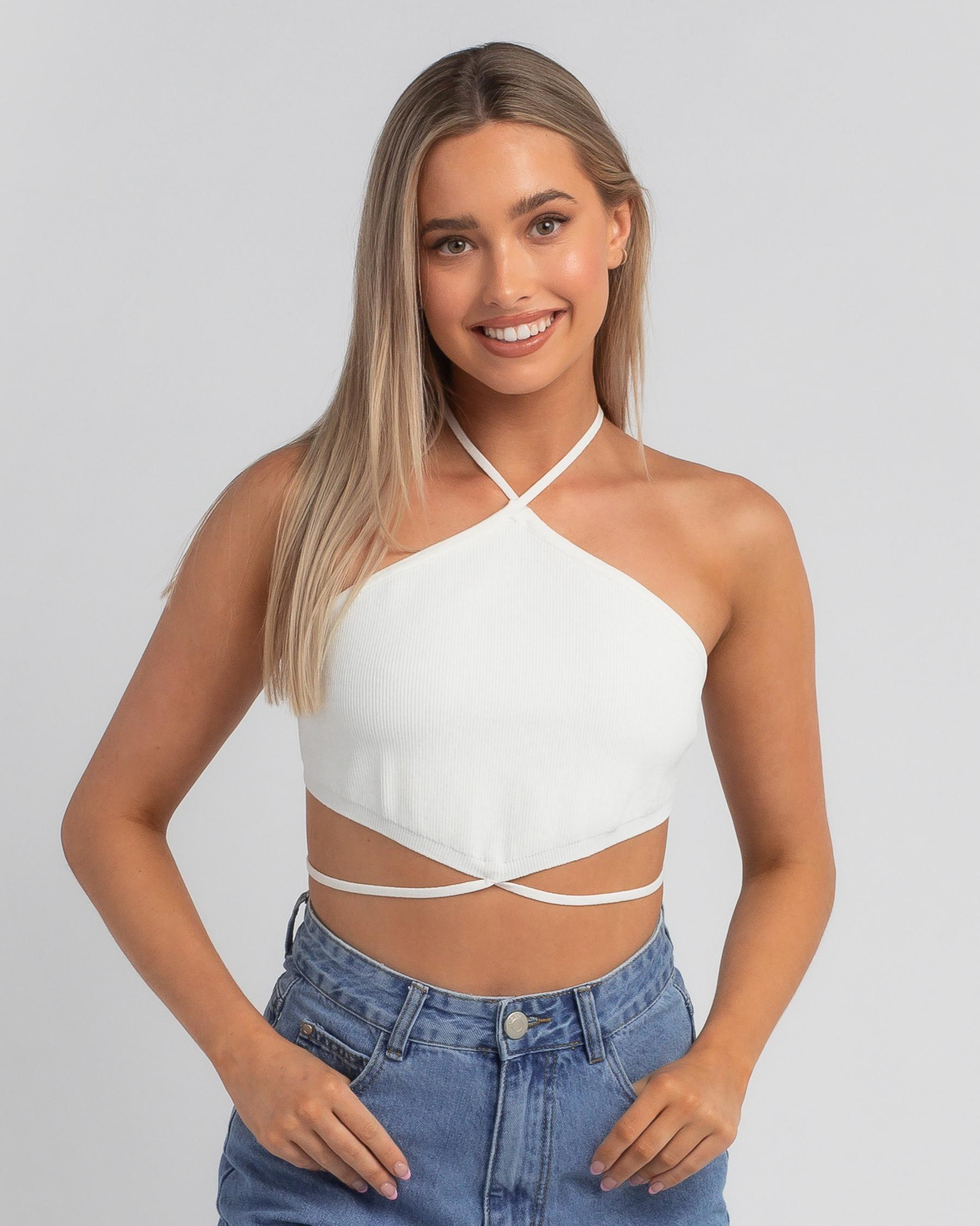 Shop Ava And Ever Ceecee Knit Top In White Fast Shipping And Easy Returns City Beach Australia 9551