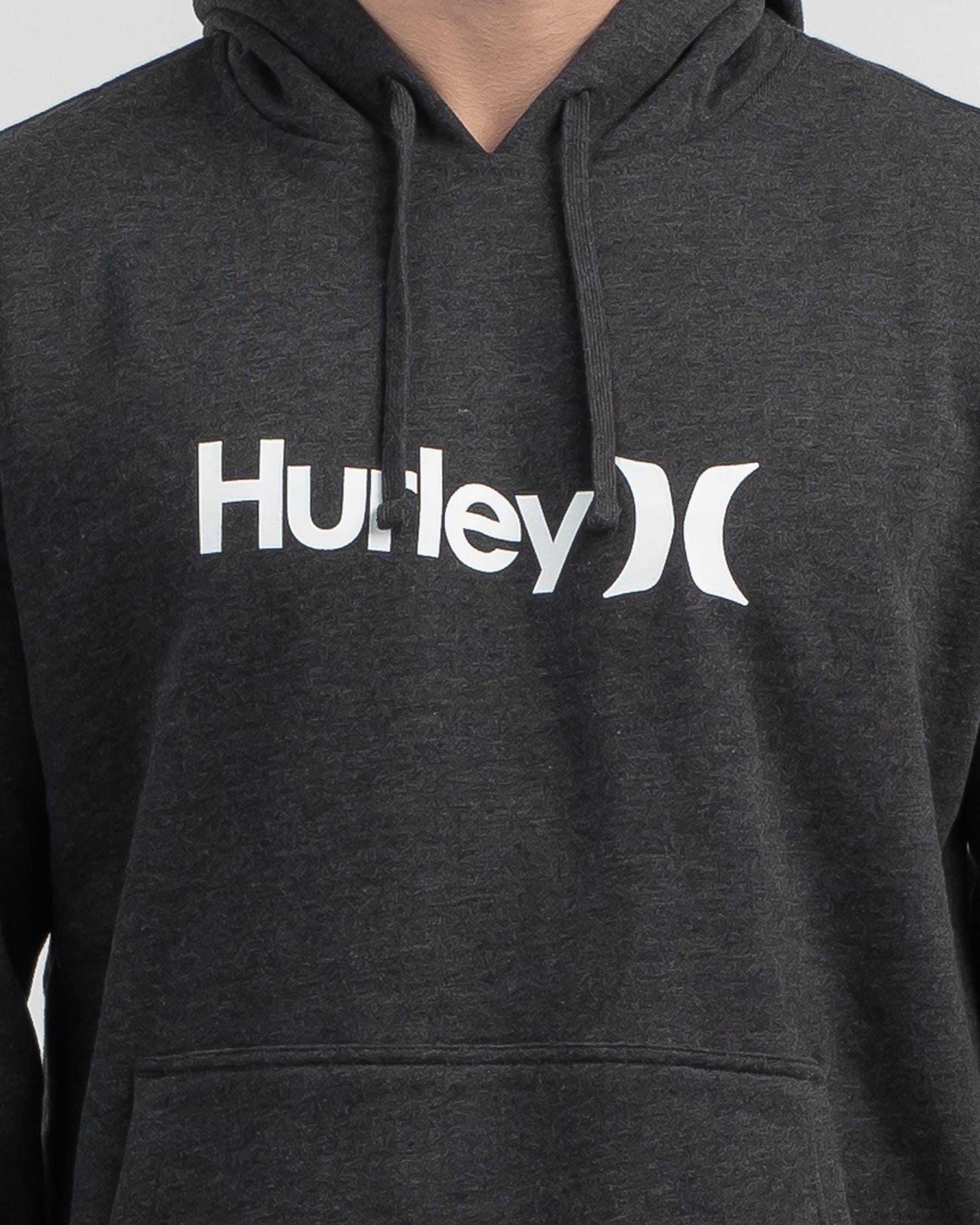 Shop Hurley One And Only Solid Core Pullover Sweatshirt In Black ...