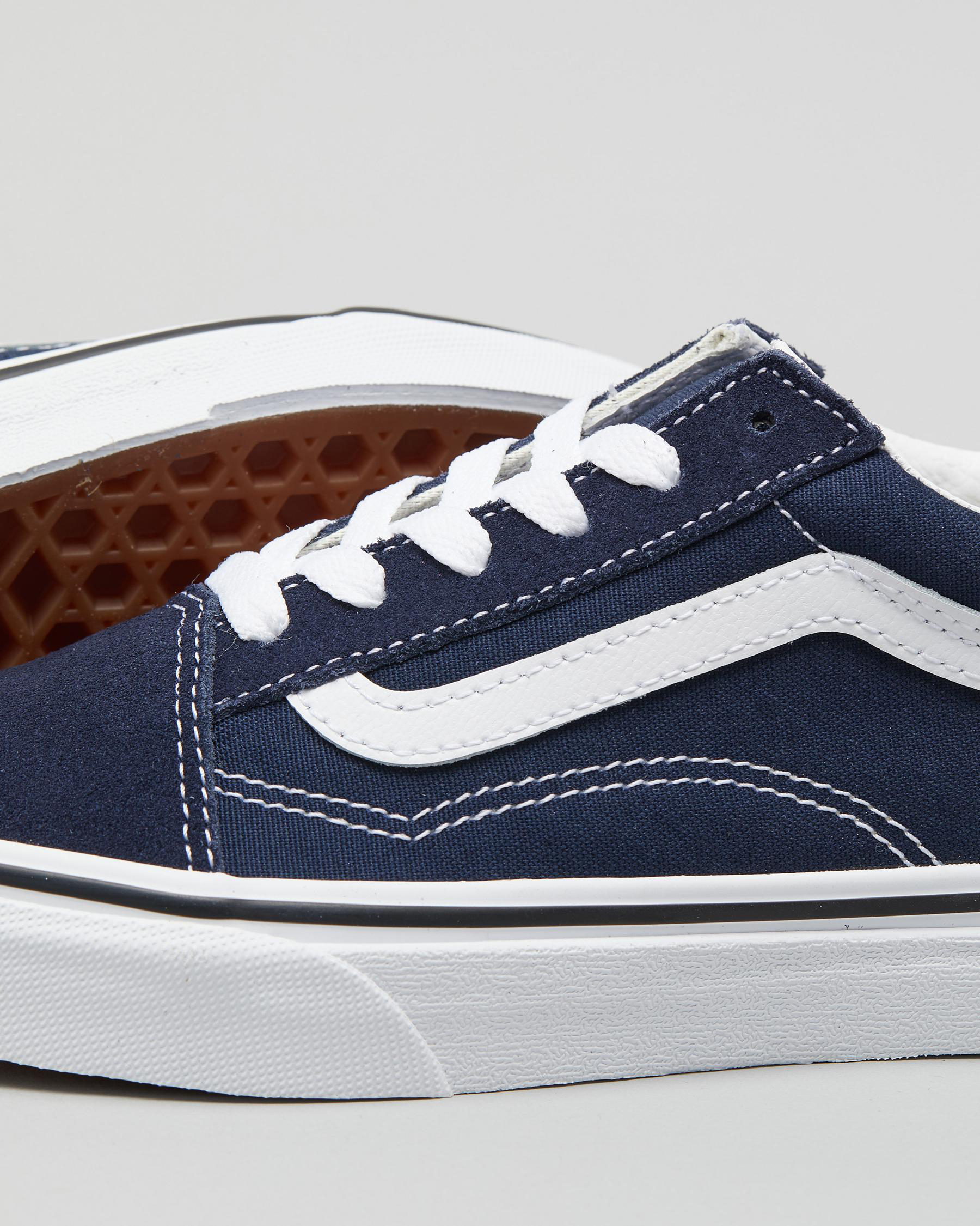 Shop Vans Junior Boys' Old Skool Shoes In Parisian Night/true White ...