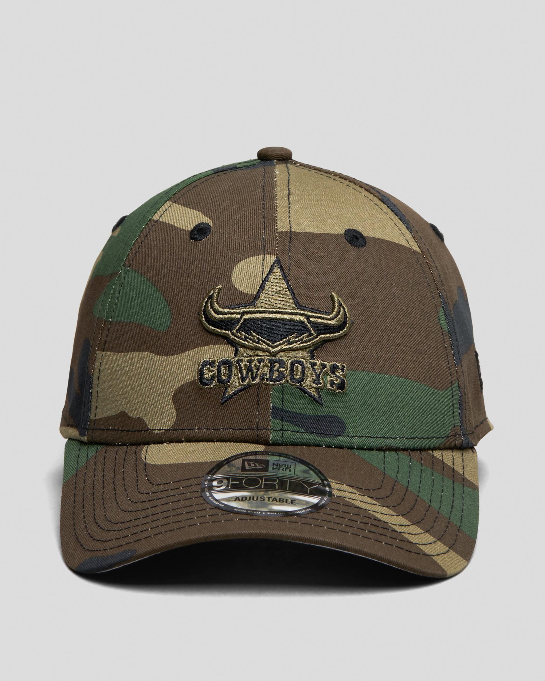 New Era North QLD Cowboys In Woodland Camo/black - Fast Shipping