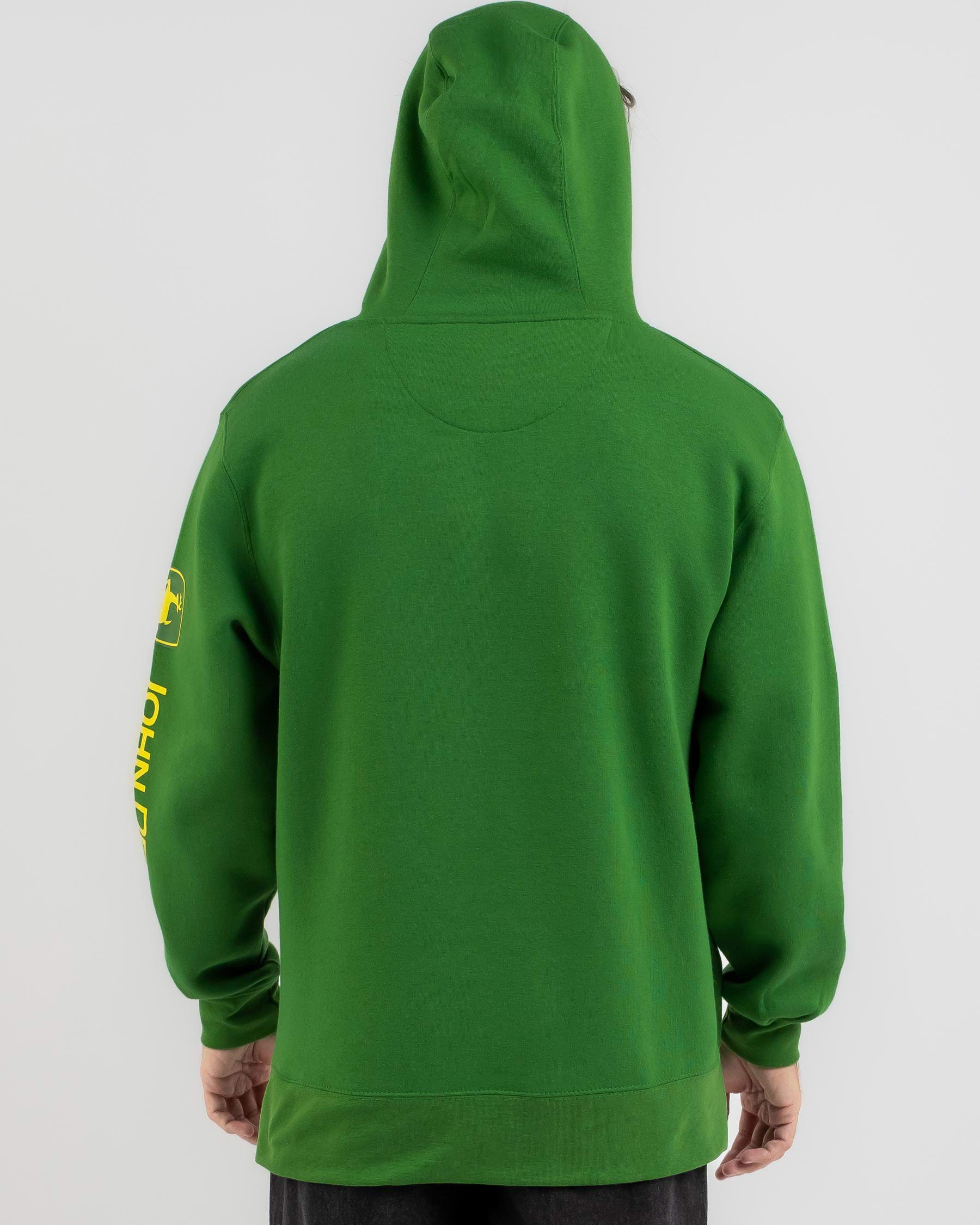 John Deere Logo Hoodie In Green - Fast Shipping & Easy Returns - City ...