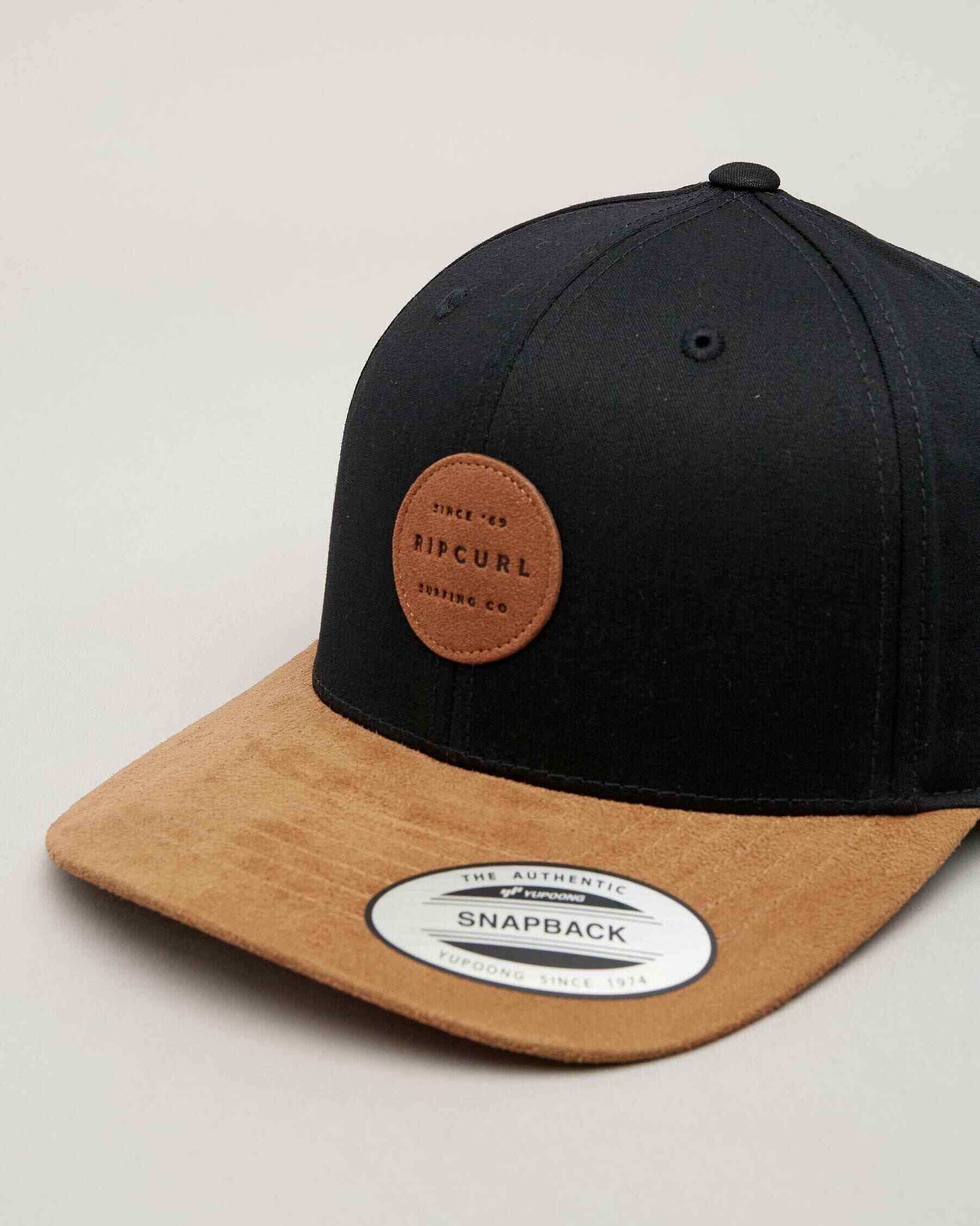 Rip Curl Trestles Snapback Cap In Black/tan - Fast Shipping & Easy ...