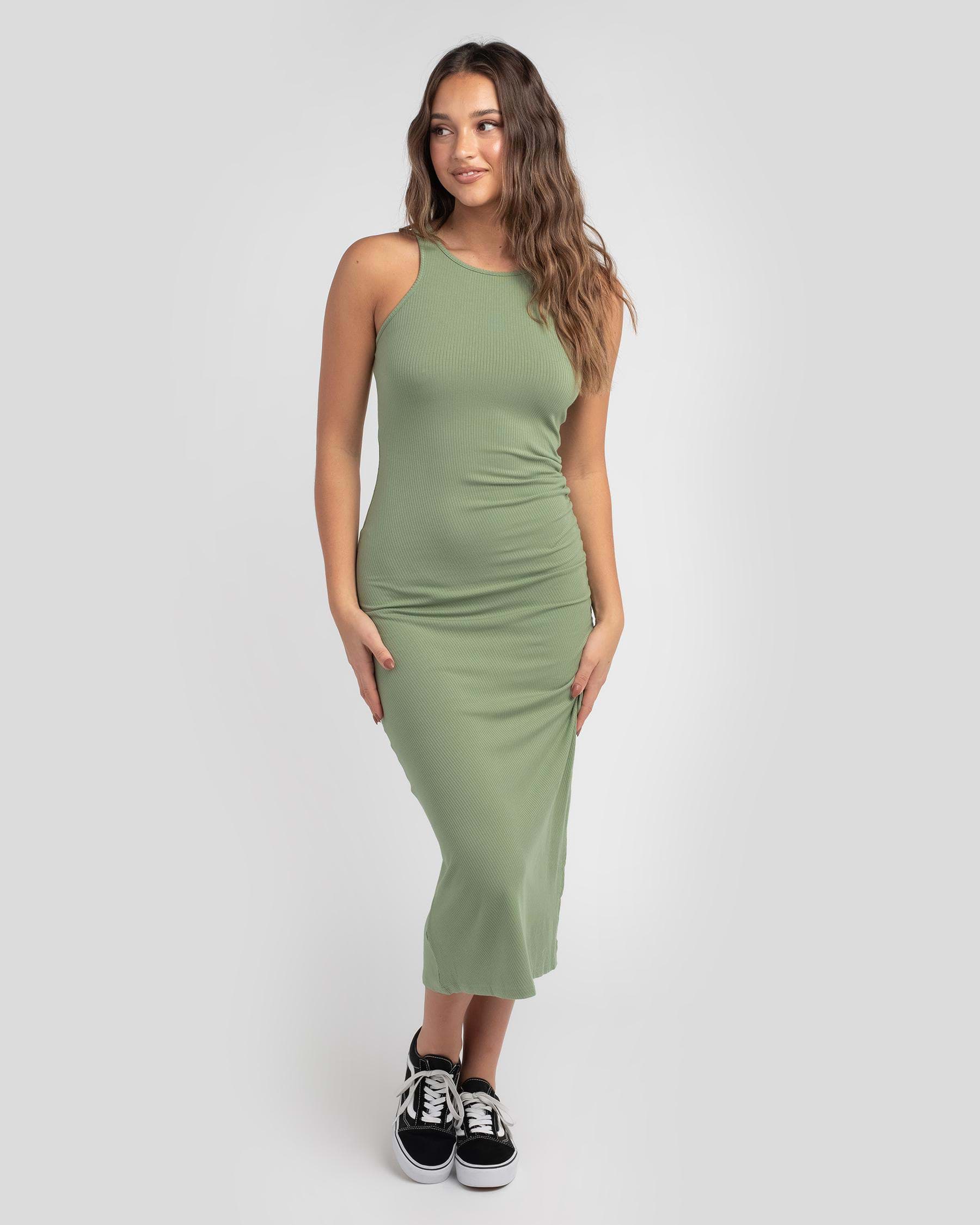 Shop Ava And Ever Ivy Midi Dress In Sage - Fast Shipping & Easy Returns ...