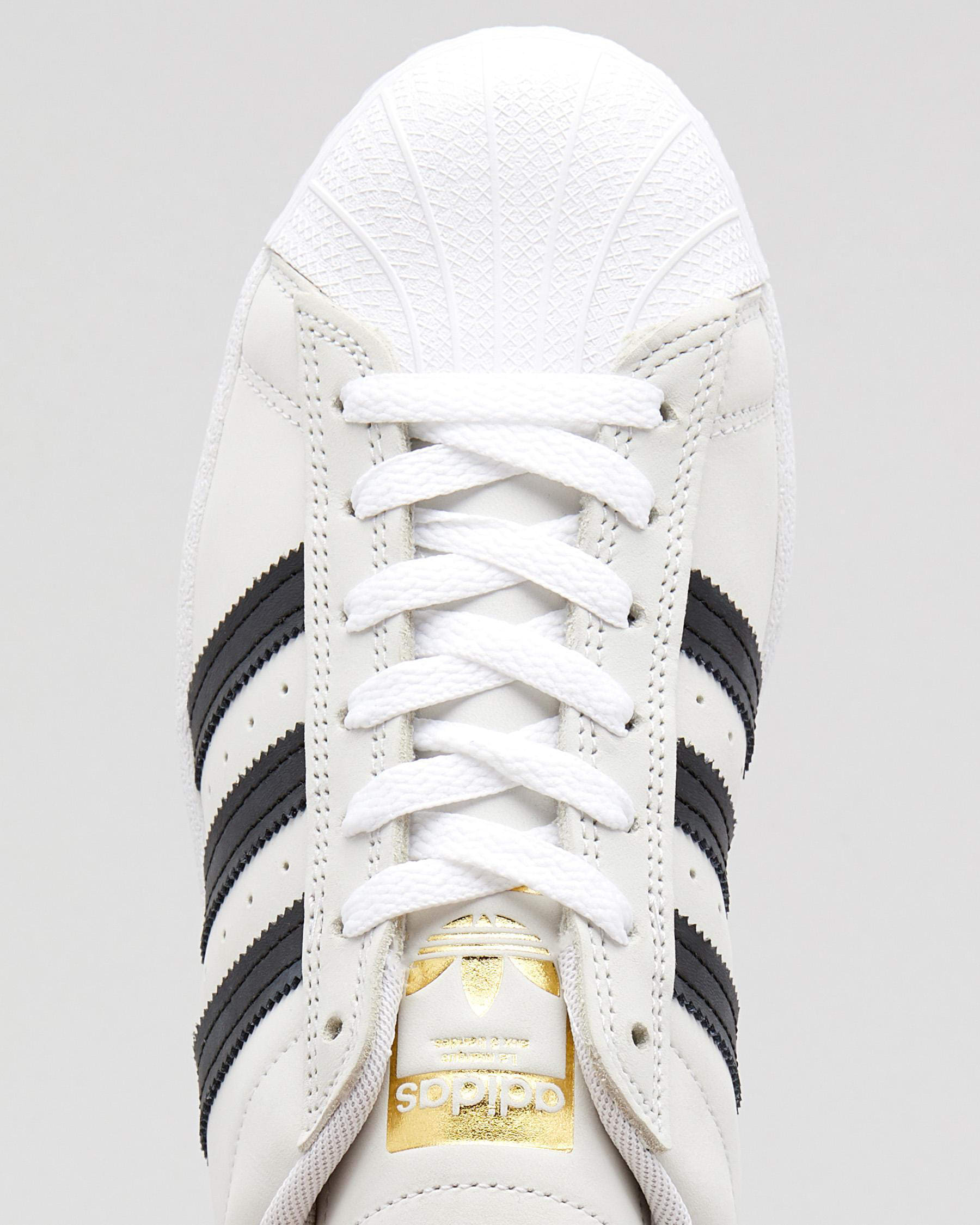 Shop adidas Superstar 505 Shoes In Ftwr White/core Black/gol - Fast ...