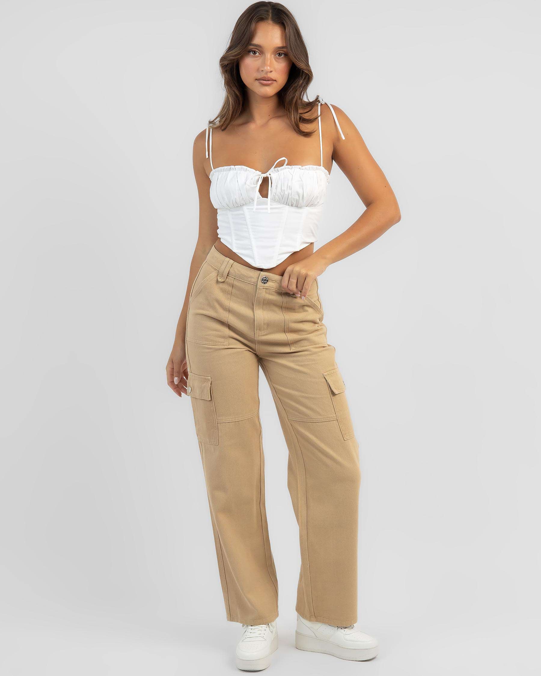 Shop DESU Naomi Jeans In Almond - Fast Shipping & Easy Returns - City ...