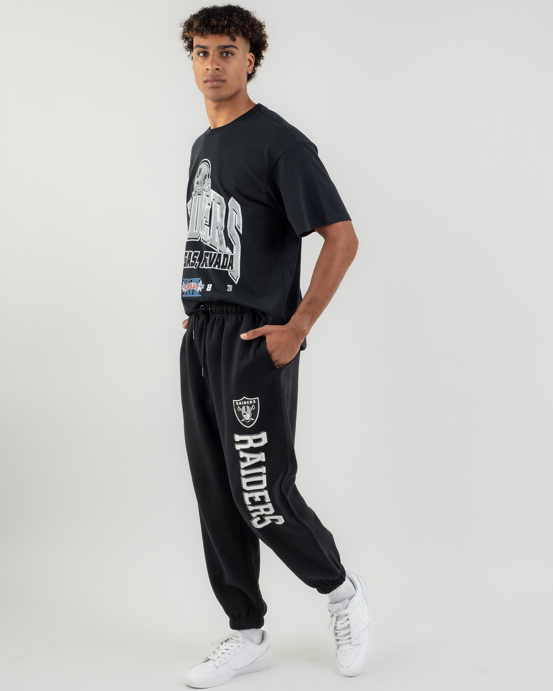 Majestic Nfl Las Vegas Raiders Fleece Track Pants in Red