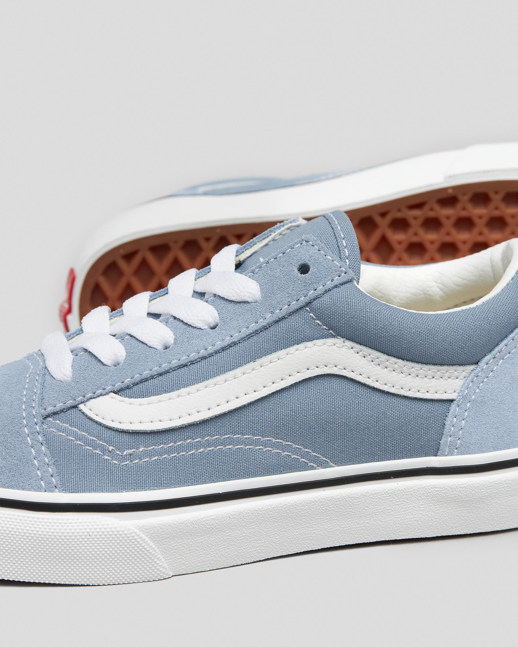 Shop Vans Junior Boys' Old Skool Shoes In Colour Theory Ashley Blue ...