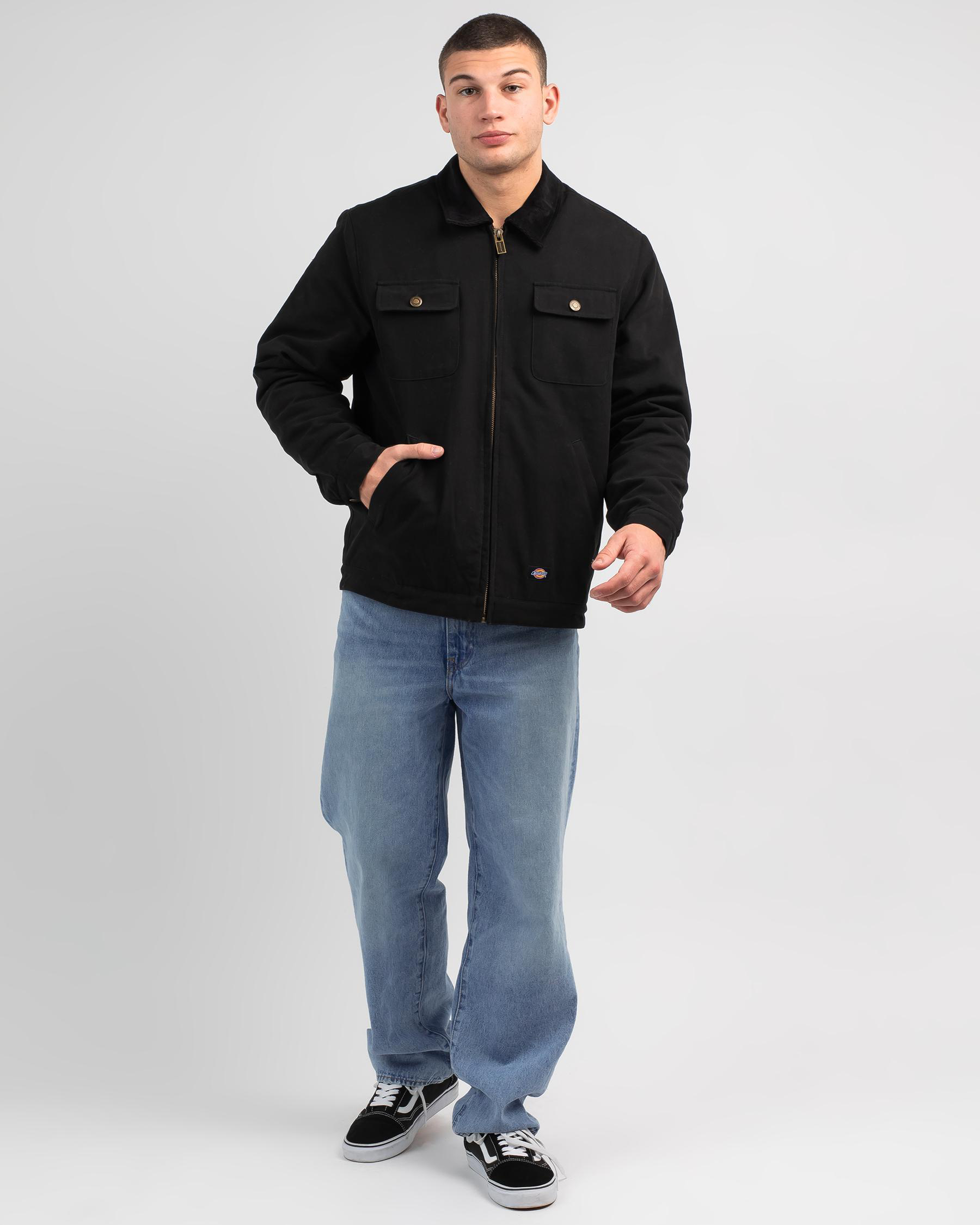 Shop Dickies Alton Garage Jacket In Black - Fast Shipping & Easy ...