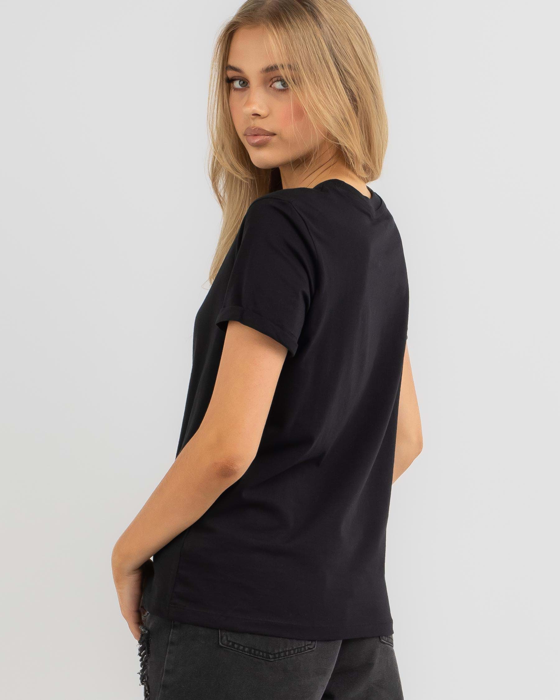 Shop Roxy Noon Ocean T-Shirt In Anthracite - Fast Shipping & Easy ...