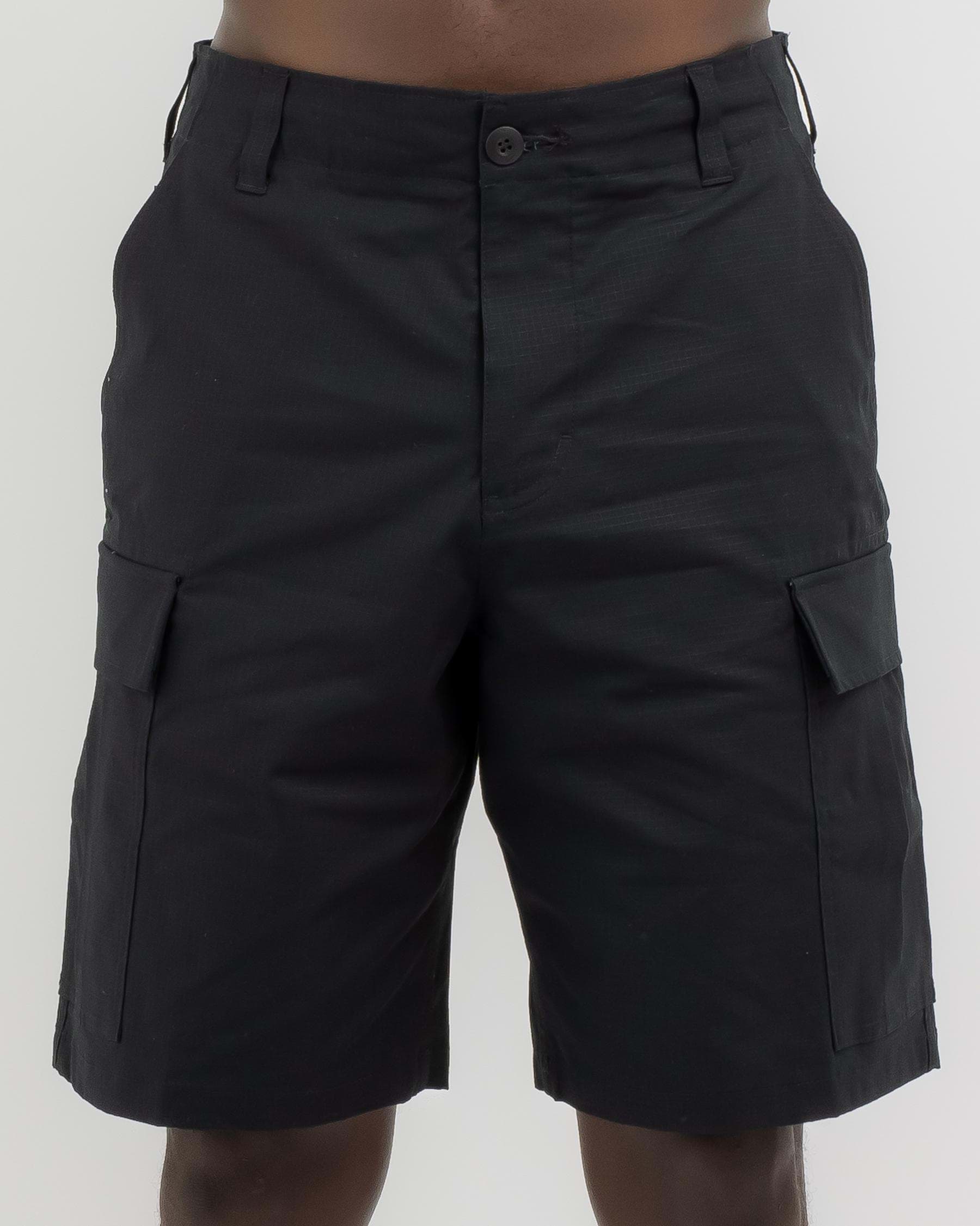 Shop Nike SB Kearny Cargo Shorts In Black/white - Fast Shipping & Easy ...