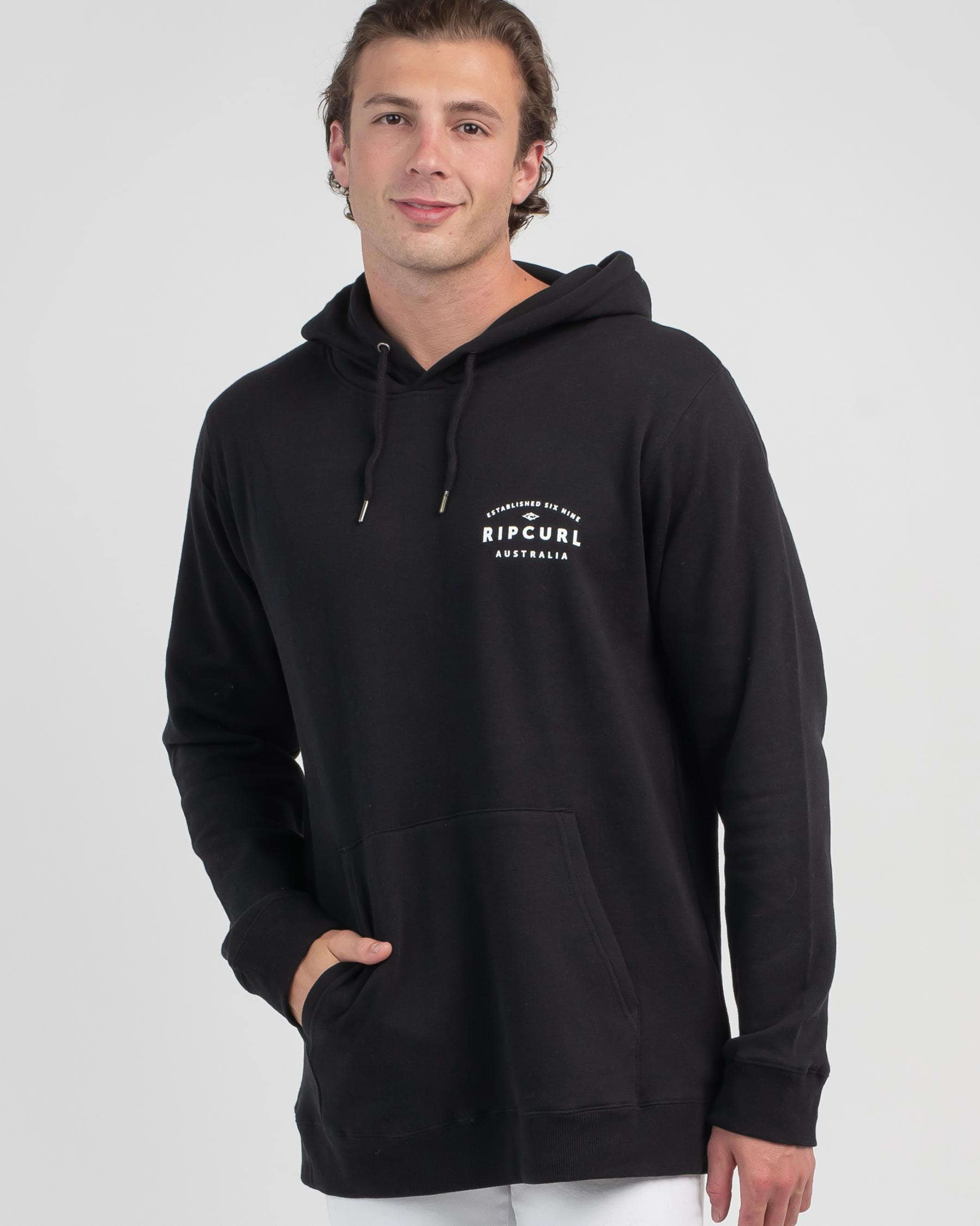 Shop Rip Curl Journey Hoodie In Black - Fast Shipping & Easy Returns ...