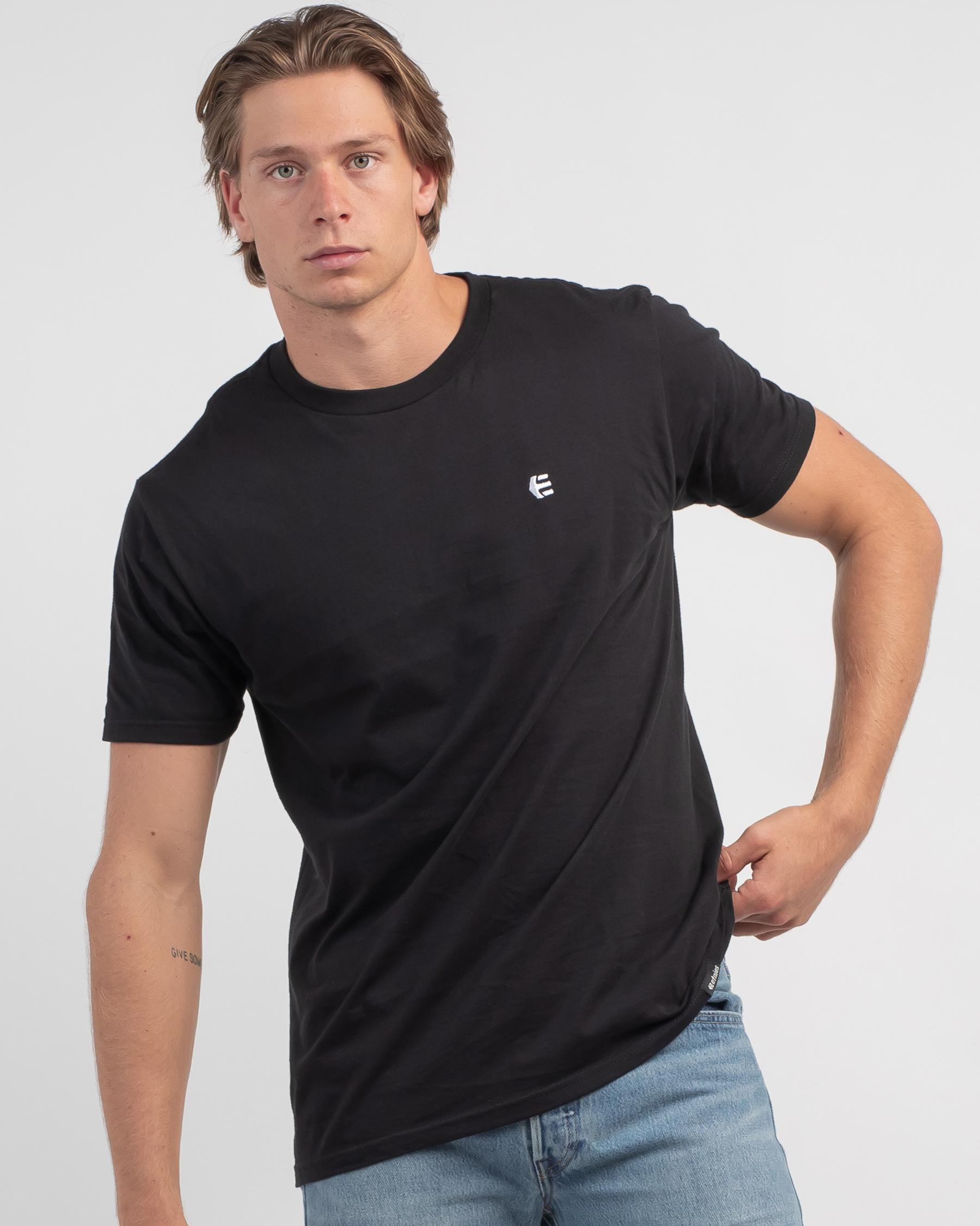 Etnies Team Emb T-Shirt In Black - Fast Shipping & Easy Returns - City ...