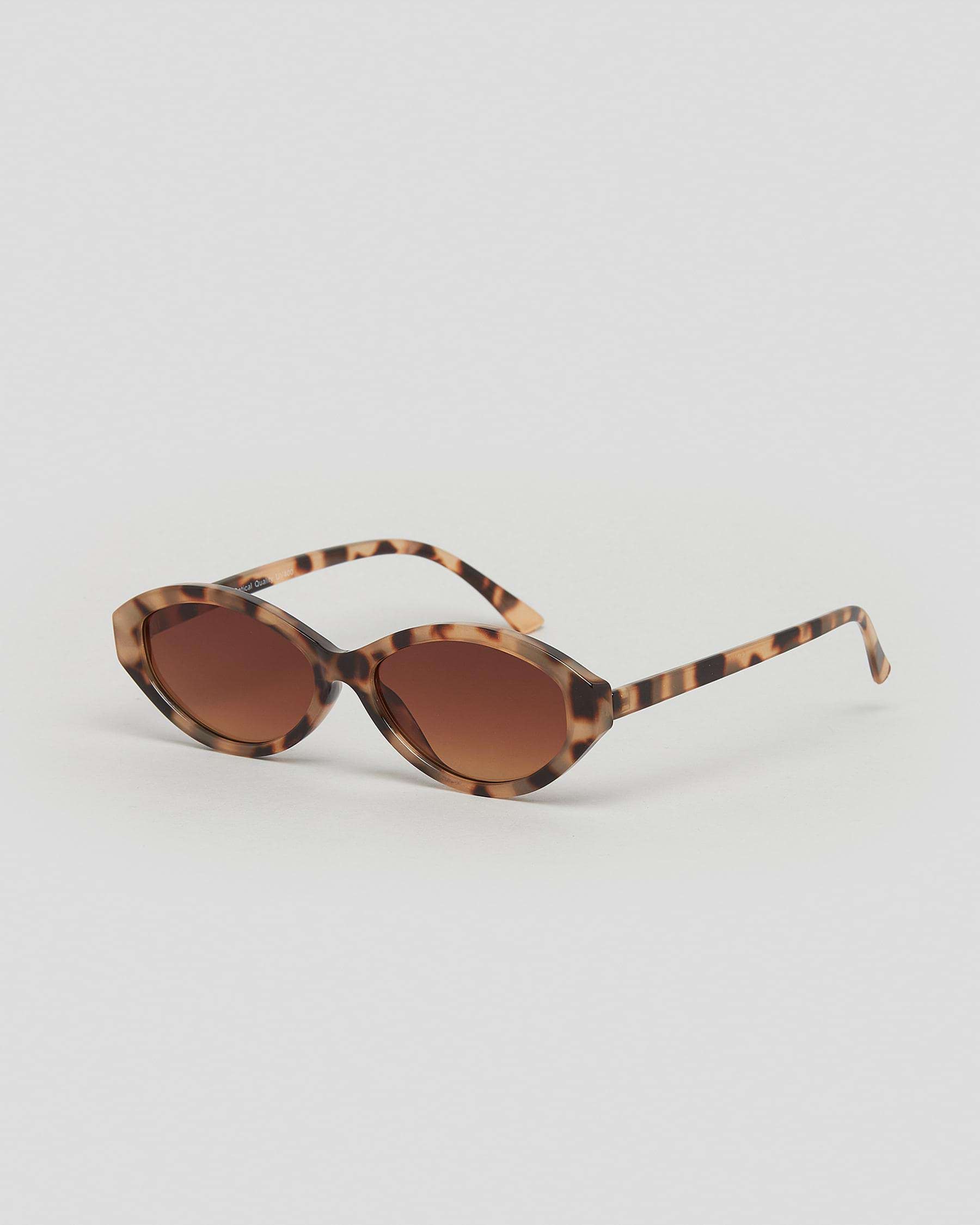 Shop Indie Eyewear Marbella Sunglasses In Milky Tort Grad Brown Fast Shipping And Easy Returns