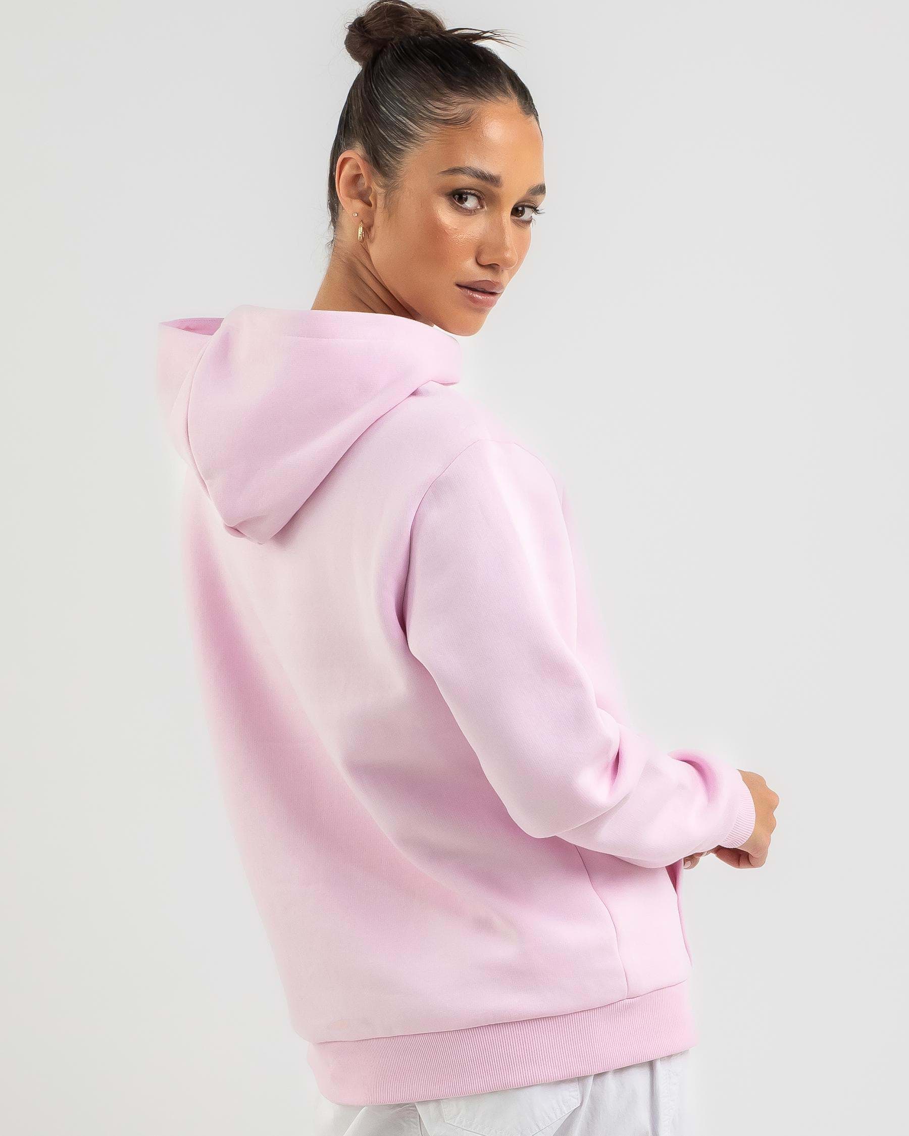 Adidas Big Logo Oversized Hoodie In Clear Pink/white - FREE* Shipping ...