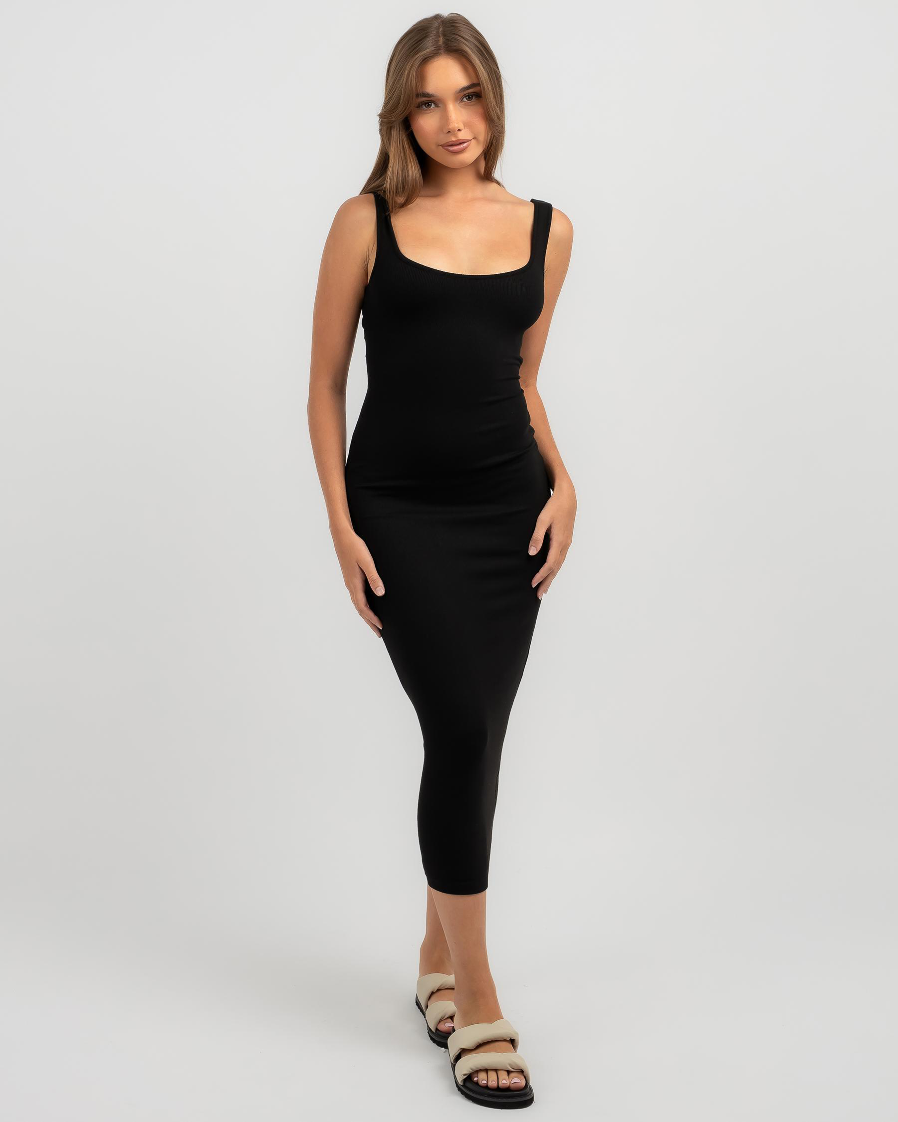 Ava And Ever Bambi Midi Dress In Black - Fast Shipping & Easy Returns ...