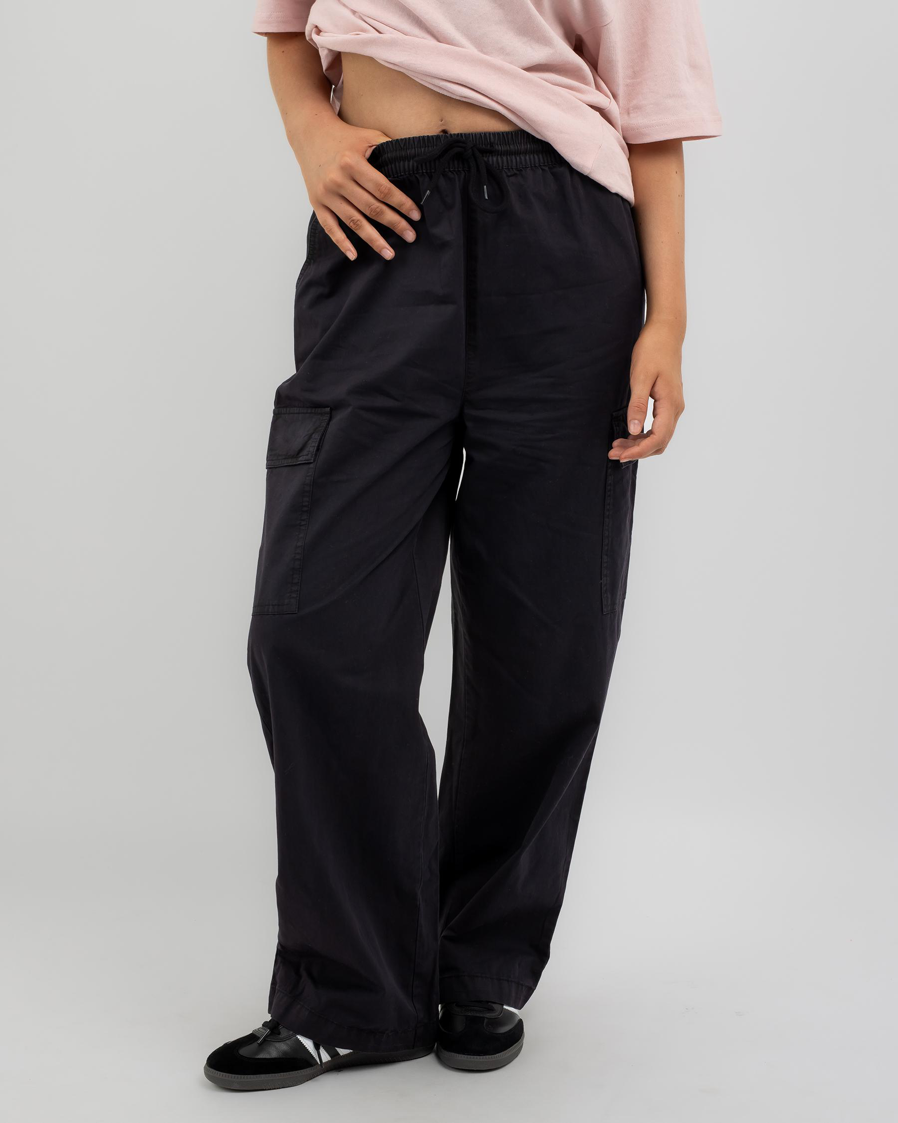 Stussy Drew Cargo Beach Pant In Black - Fast Shipping & Easy Returns ...