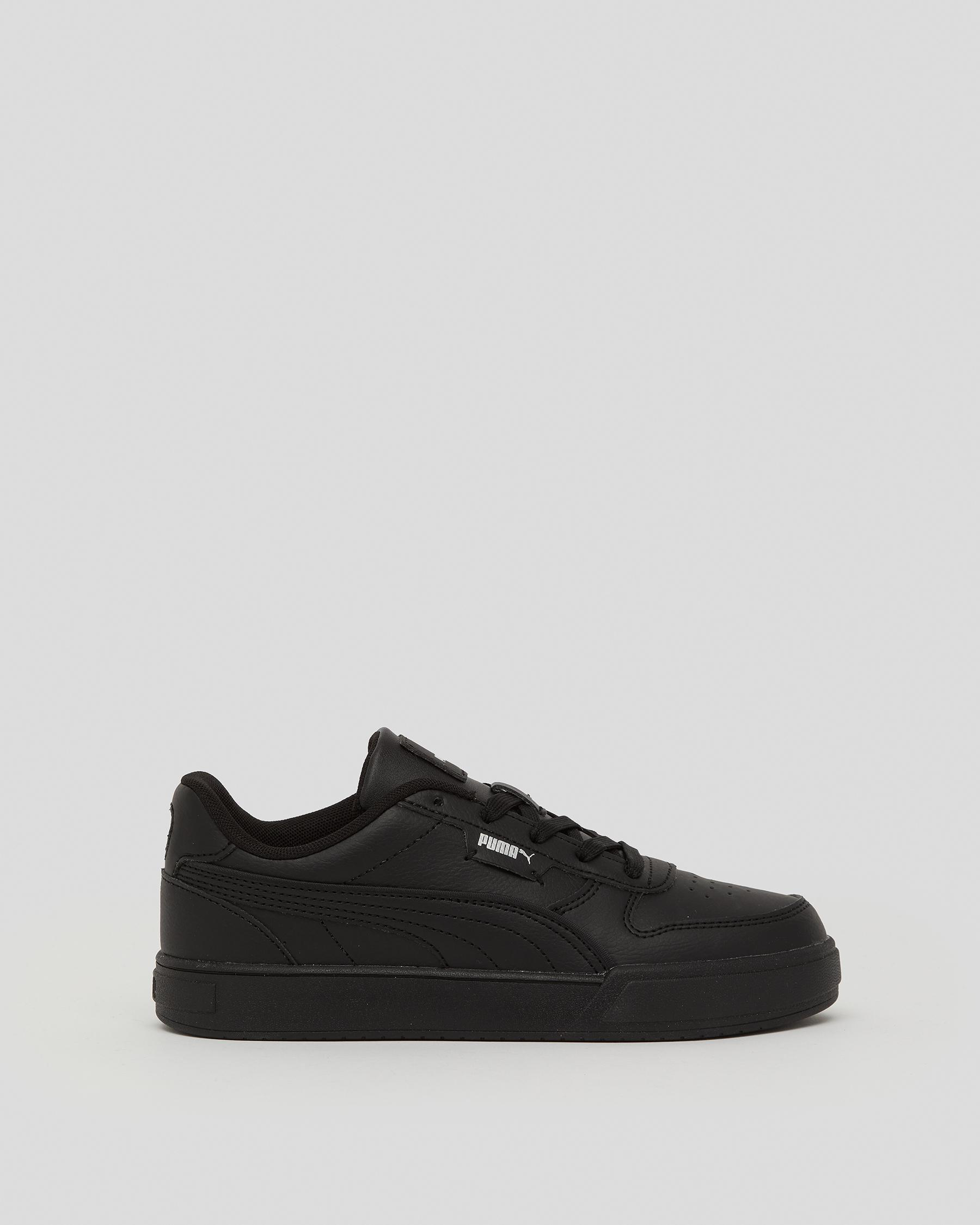 Shop Puma Junior Boys' Caven Dime Shoes In Puma Black-puma Black-puma ...