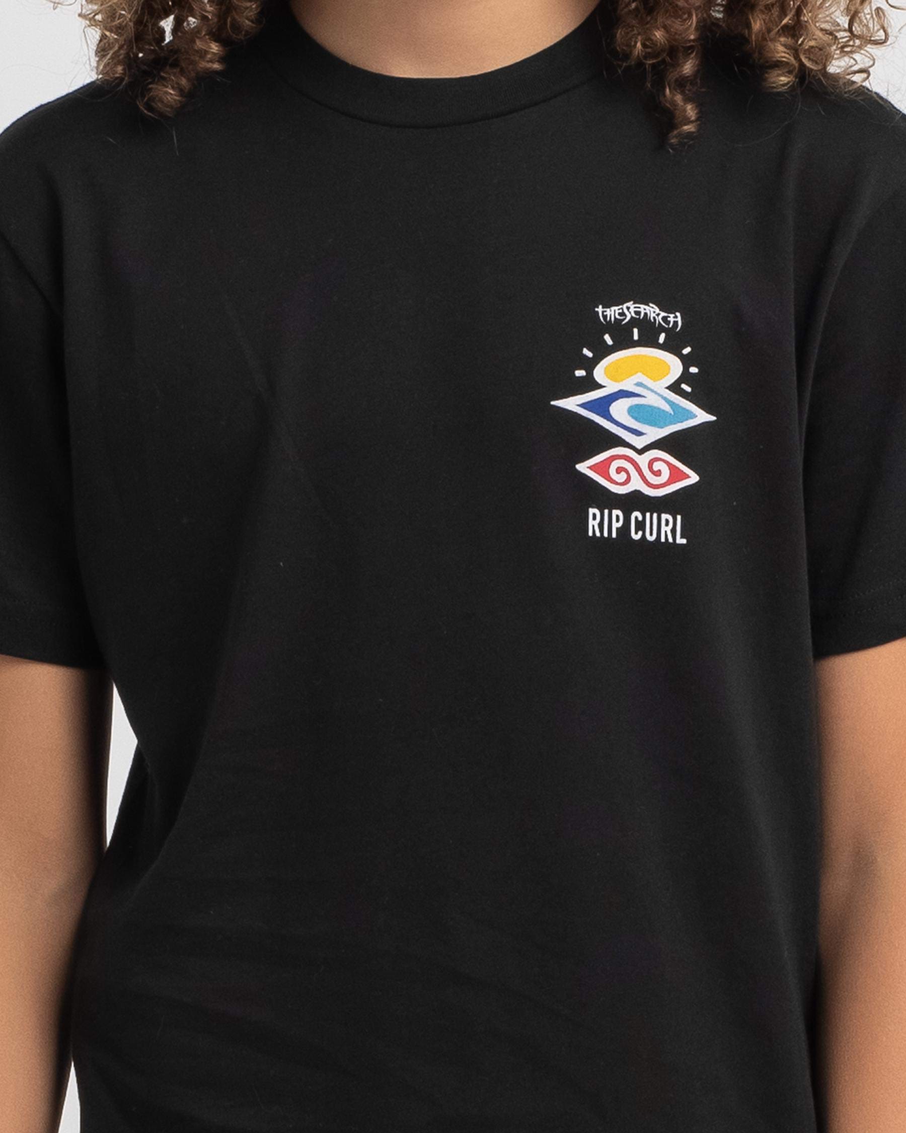 Rip Curl Boys' Search Icon T-Shirt In Black - FREE* Shipping & Easy ...