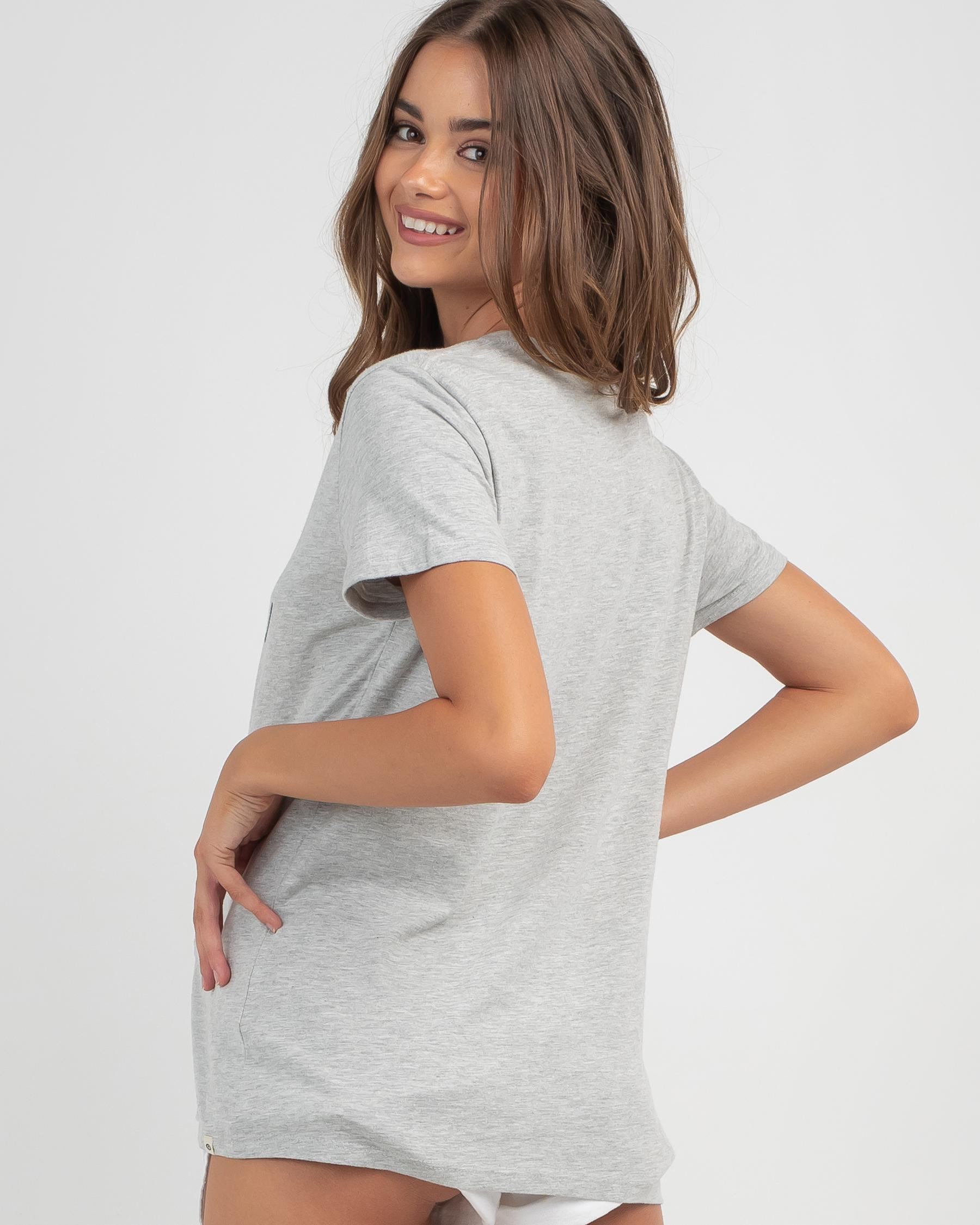 Rip Curl Standard T-shirt In Light Grey Heather - Fast Shipping & Easy 