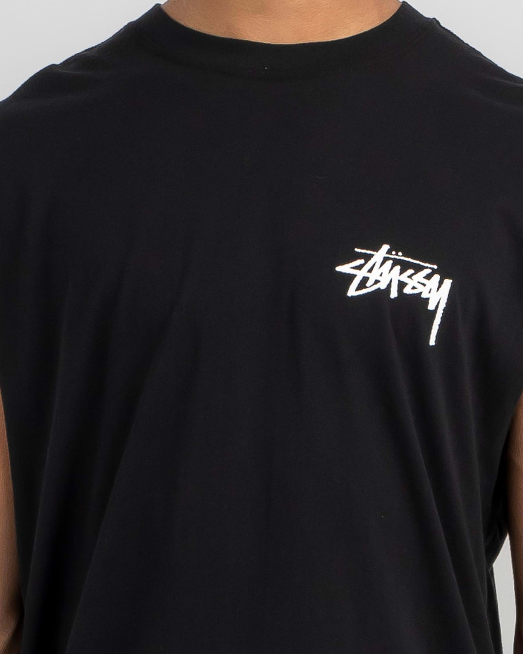 Shop Stussy Irie Roots Muscle Tank In Black - Fast Shipping & Easy ...