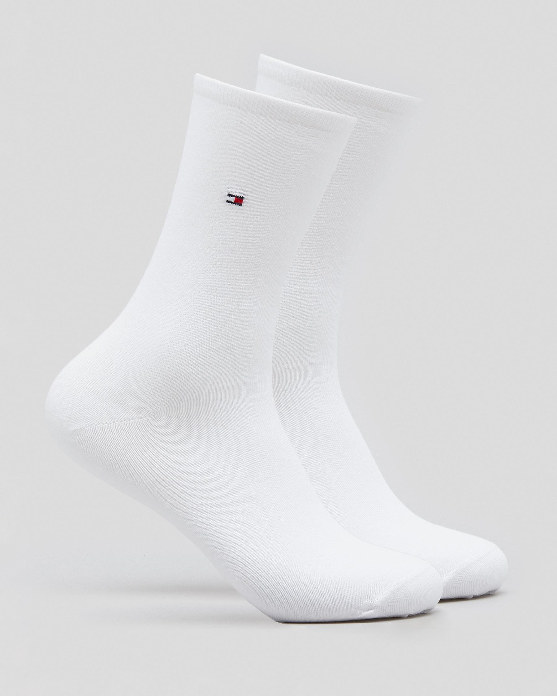 Shop Tommy Hilfiger Womens Casual Sock Pack In White - Fast Shipping ...