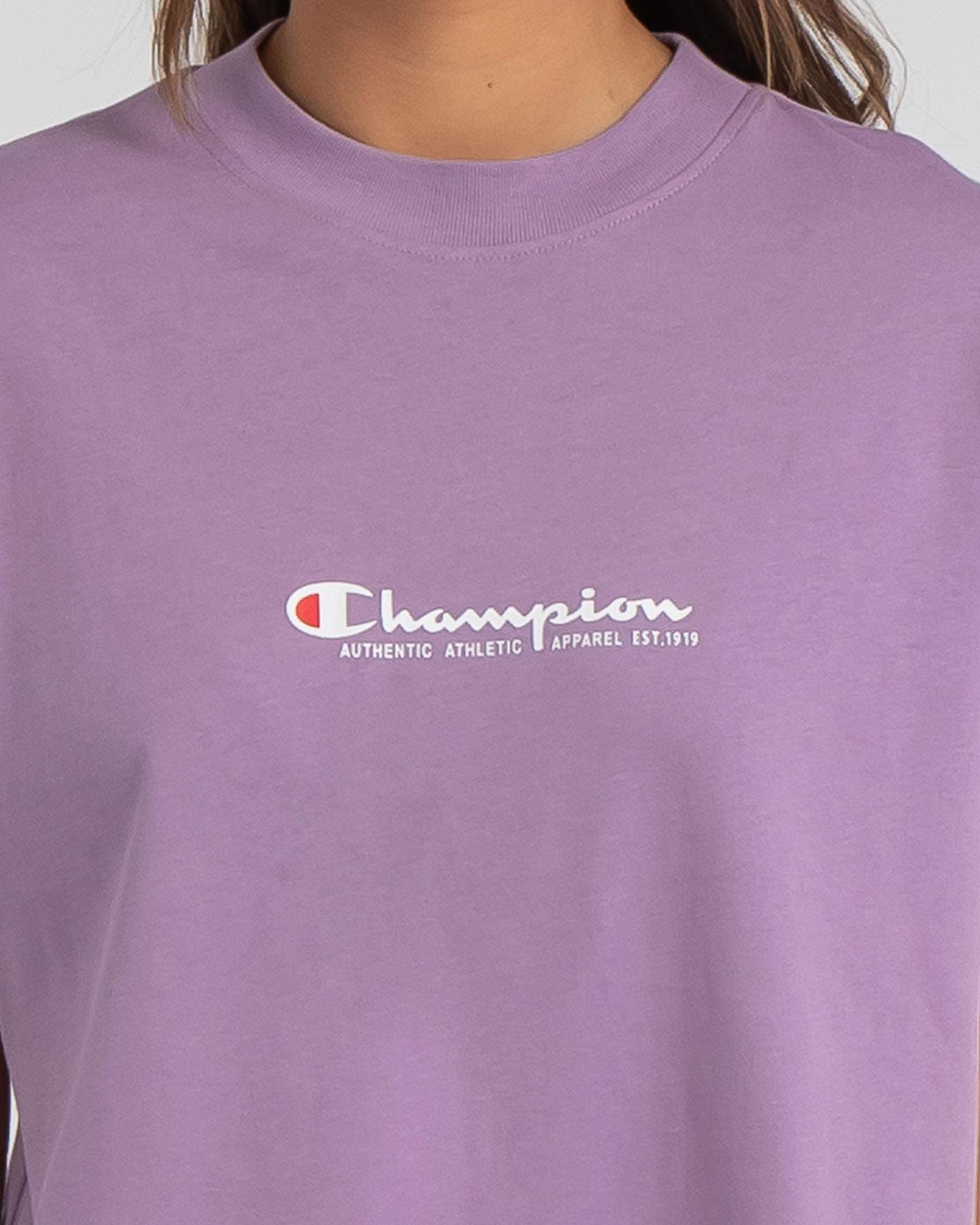 light purple champion shirt