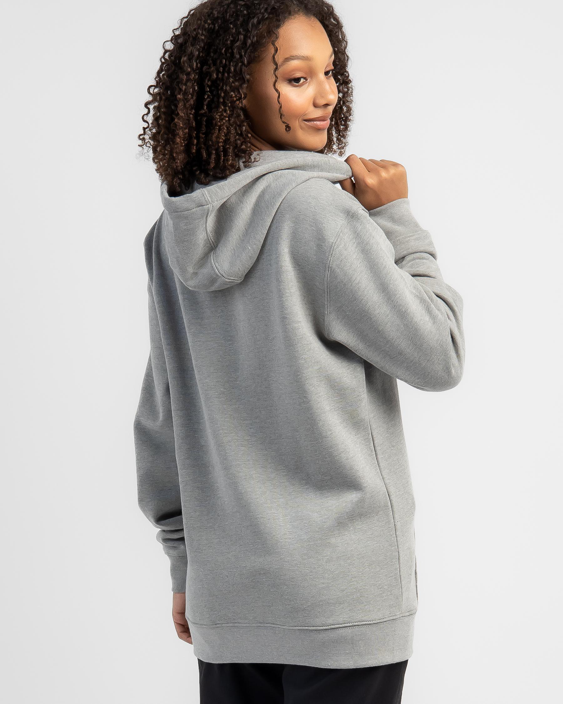 Shop Vans Classic Hoodie In Cement Heather/black - Fast Shipping & Easy ...