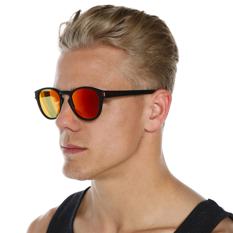 Shop Oakley Latch Prizm Ruby Sunglasses In Matte Black Fast Shipping And Easy Returns City 