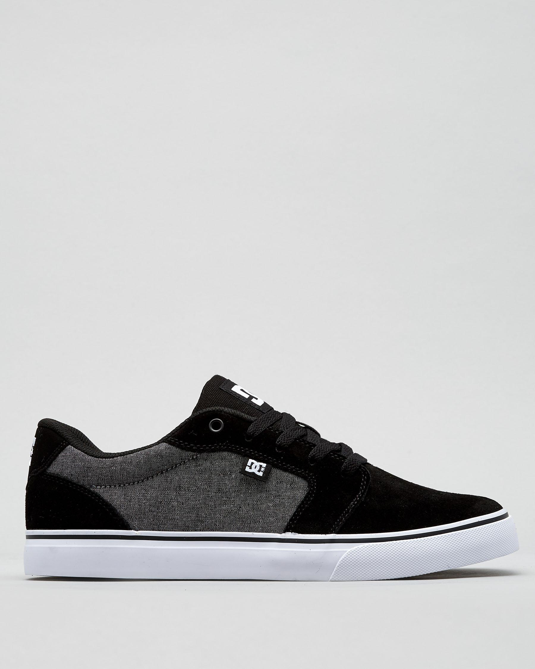 Shop DC Shoes Anvil Shoes In Black/black/dk Grey - Fast Shipping & Easy ...