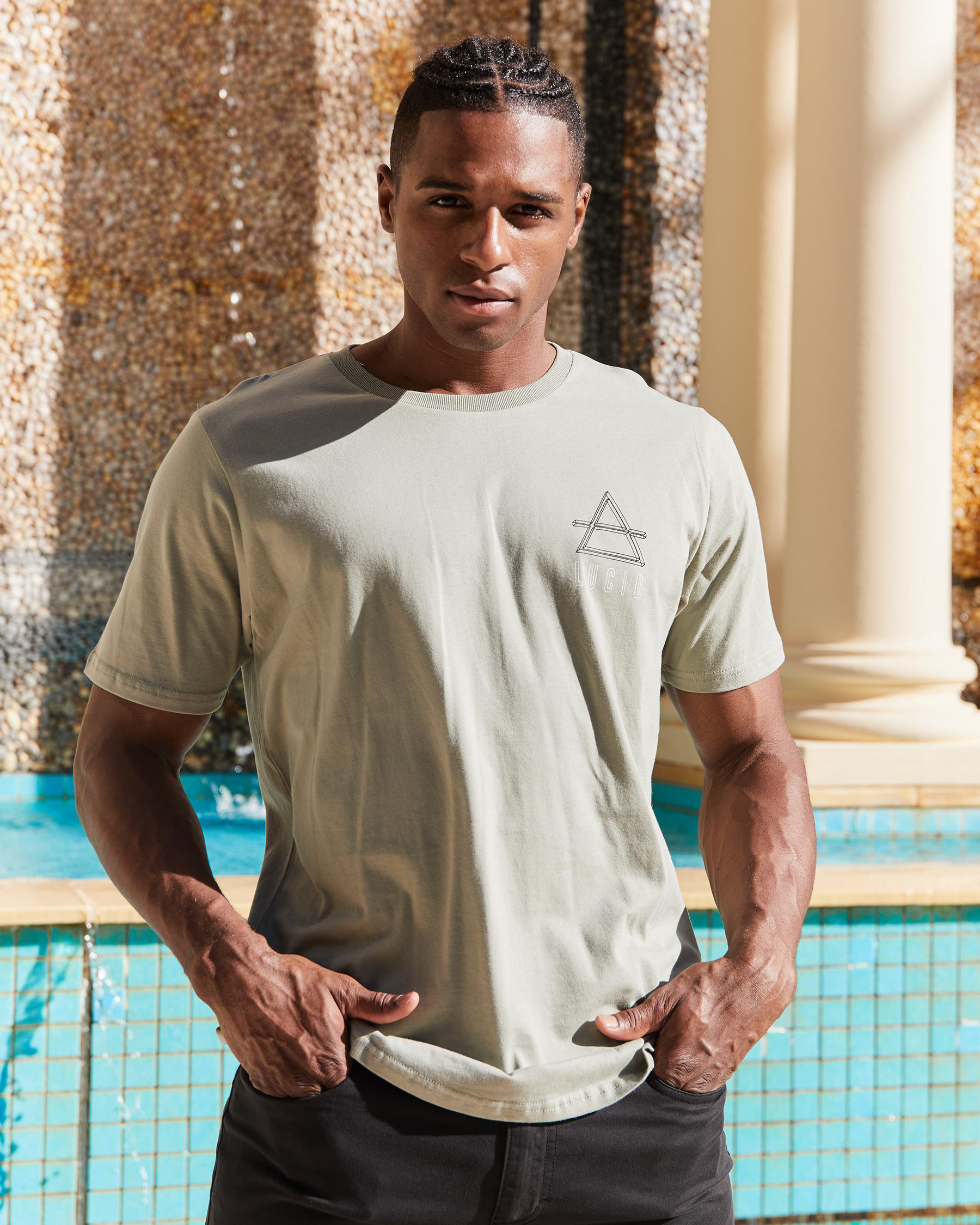 Lucid Shadow T-Shirt In Sage - FREE* Shipping & Easy Returns - City ...