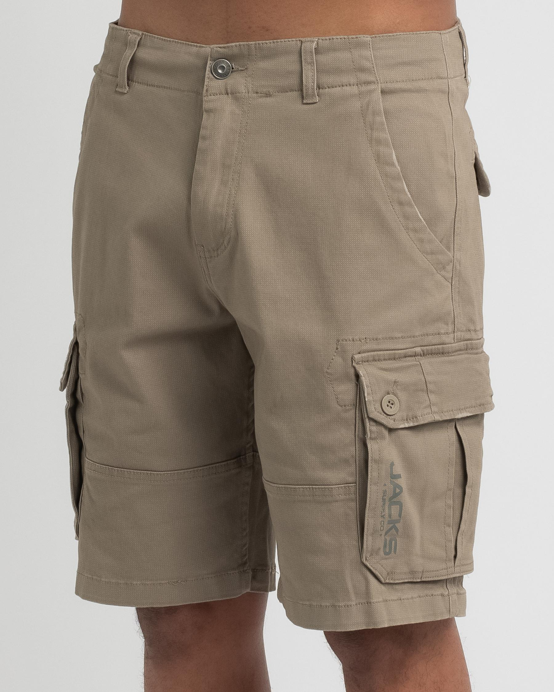 Shop Jacks Elevate Cargo Shorts In Stone - Fast Shipping & Easy Returns ...