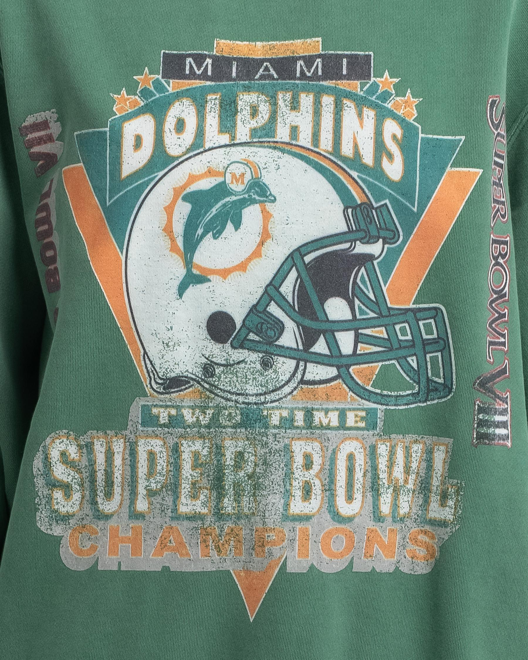 Mitchell & Ness Miami Dolphins Vintage Champs NFL Mens Sweatshirt