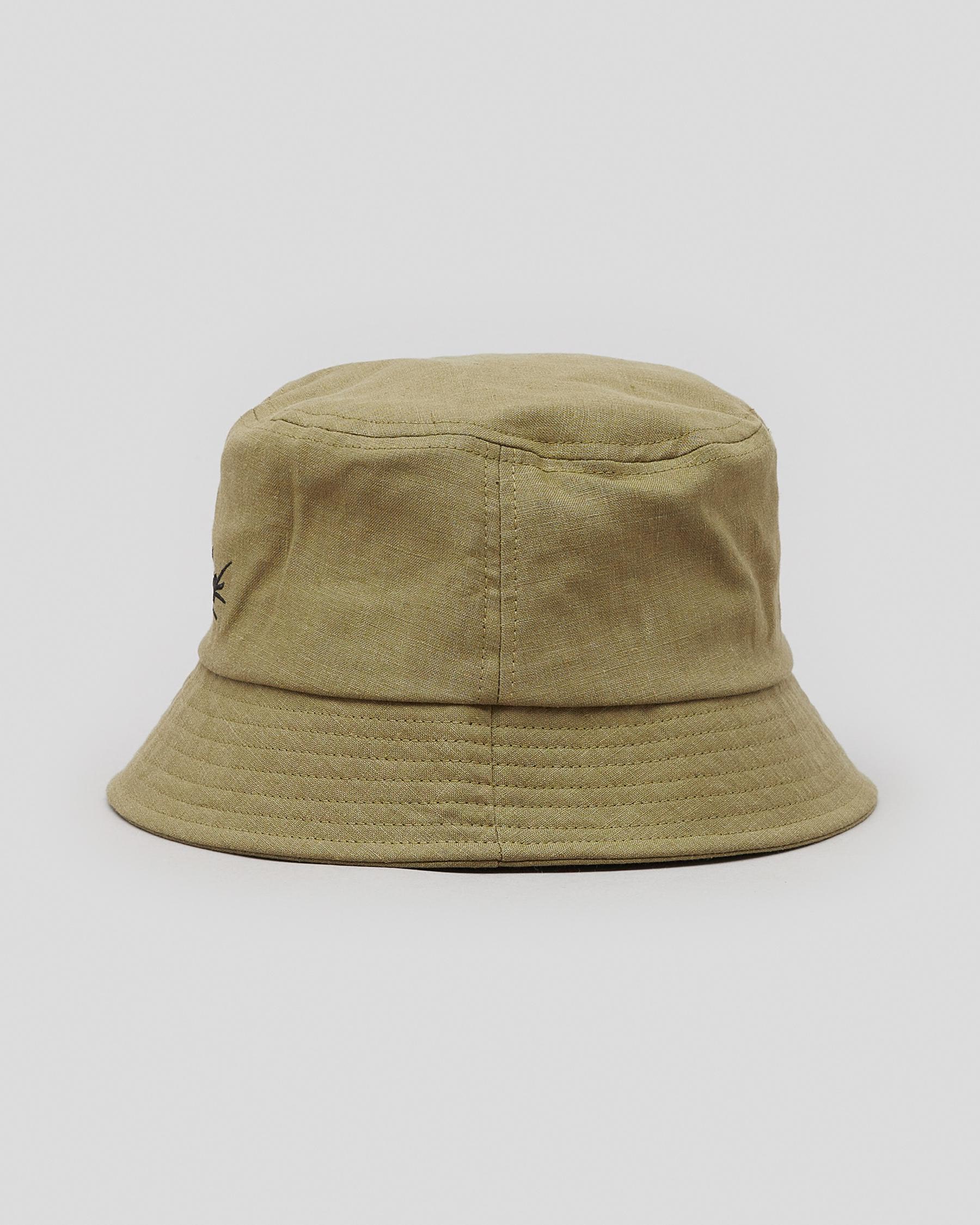 Shop Skylark Hemp Bucket Hat In Olive - Fast Shipping & Easy Returns ...