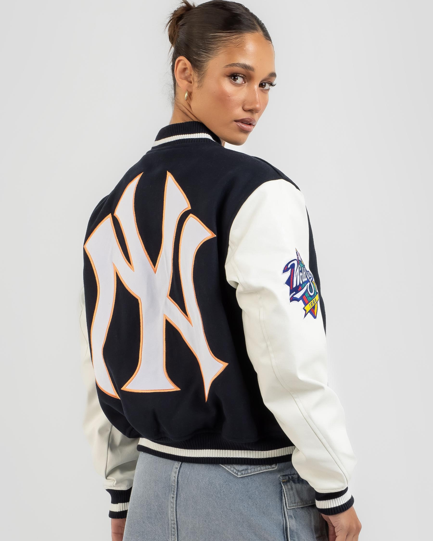 Majestic NY Yankees Letterman Jacket In Midnight Blue - FREE* Shipping &  Easy Returns - City Beach United States