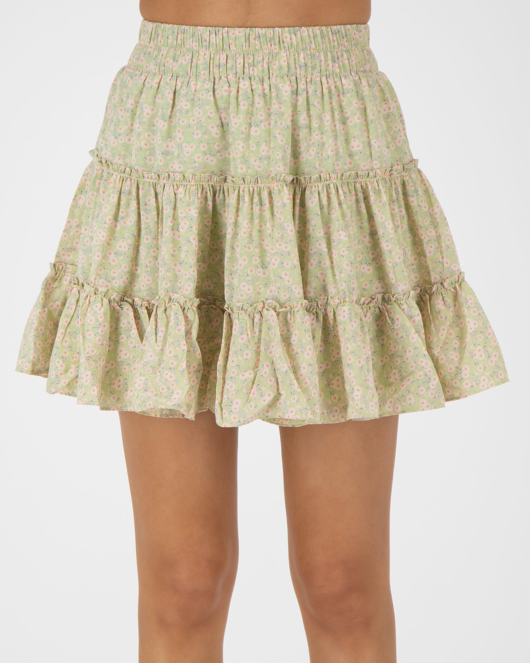 Mooloola Fable Skirt In Sage - Fast Shipping & Easy Returns - City ...
