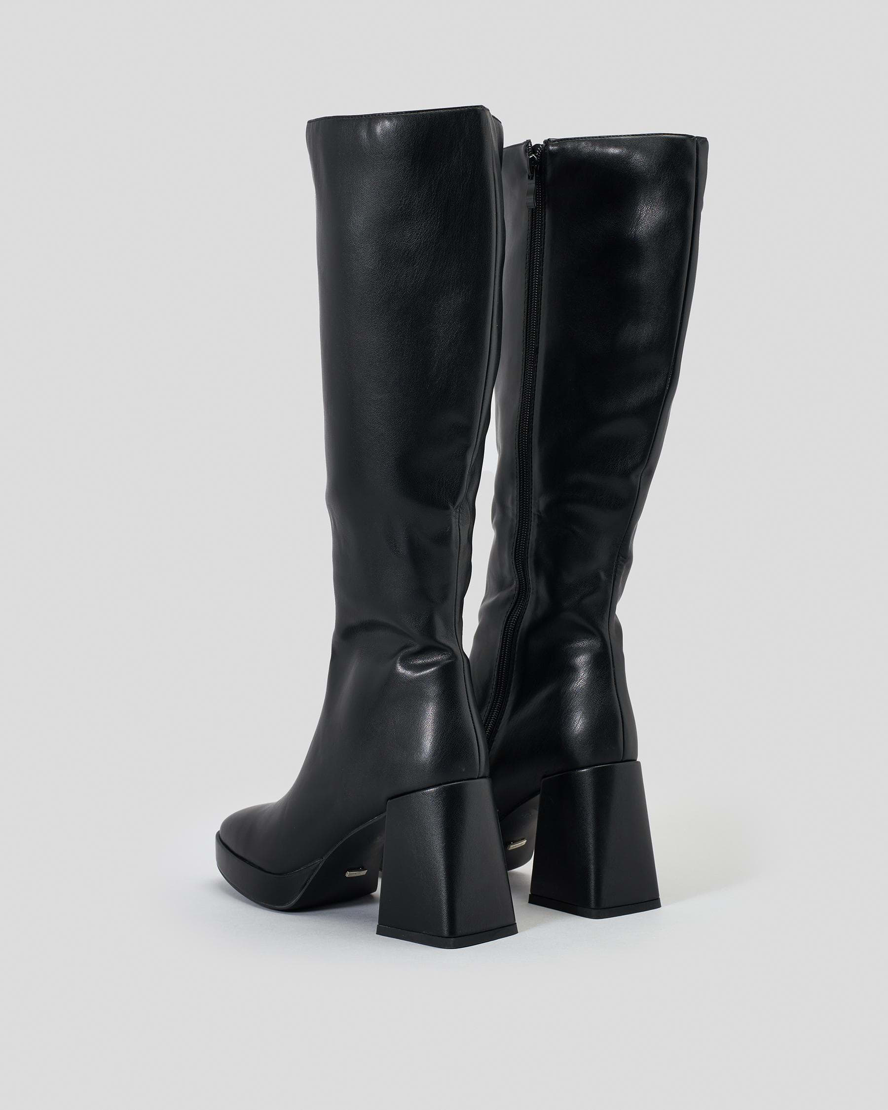 Shop Ava And Ever Boulevard Boots In Black - Fast Shipping & Easy ...
