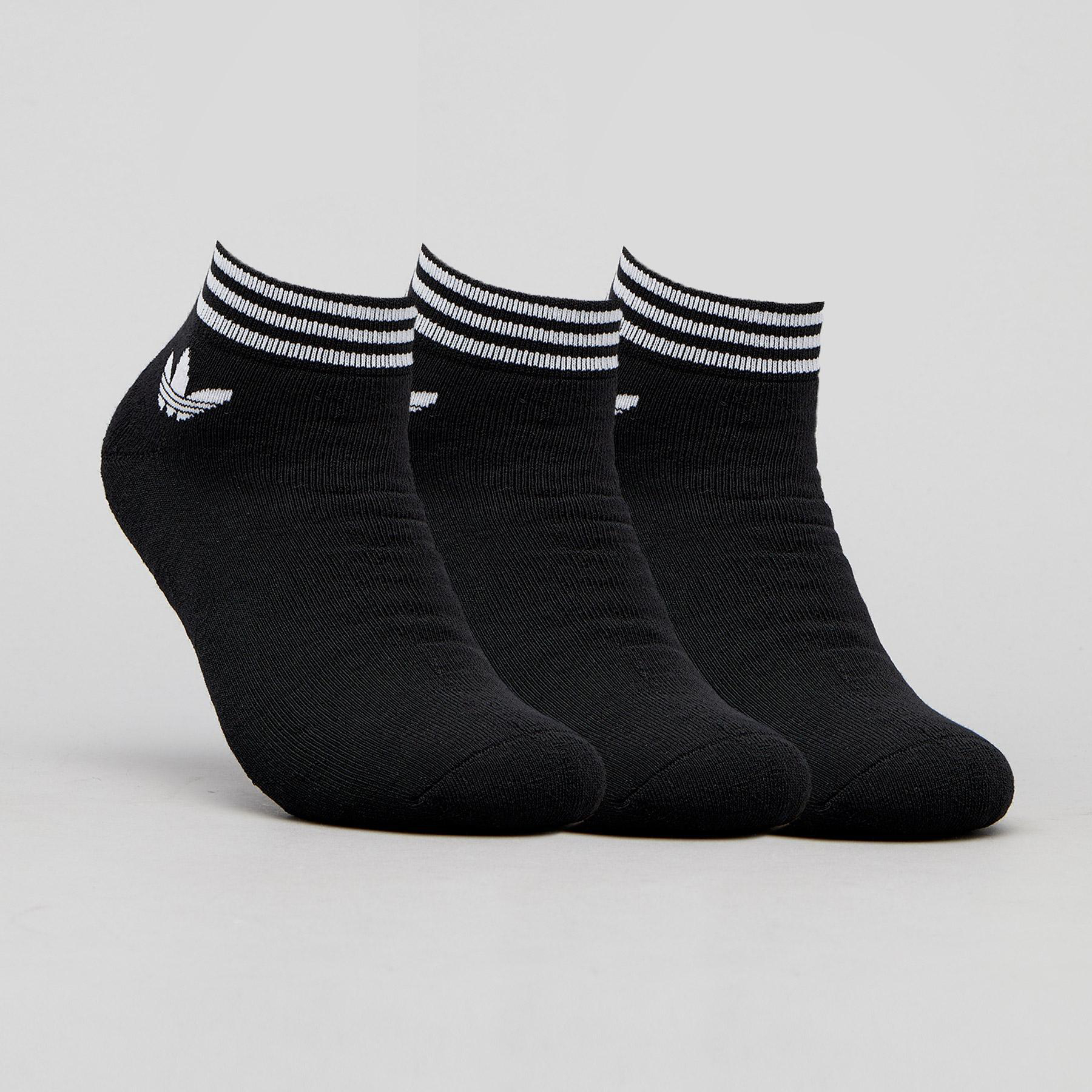 Adidas Womens Trefoil Ankle Sock Pack In Black - Fast Shipping & Easy ...