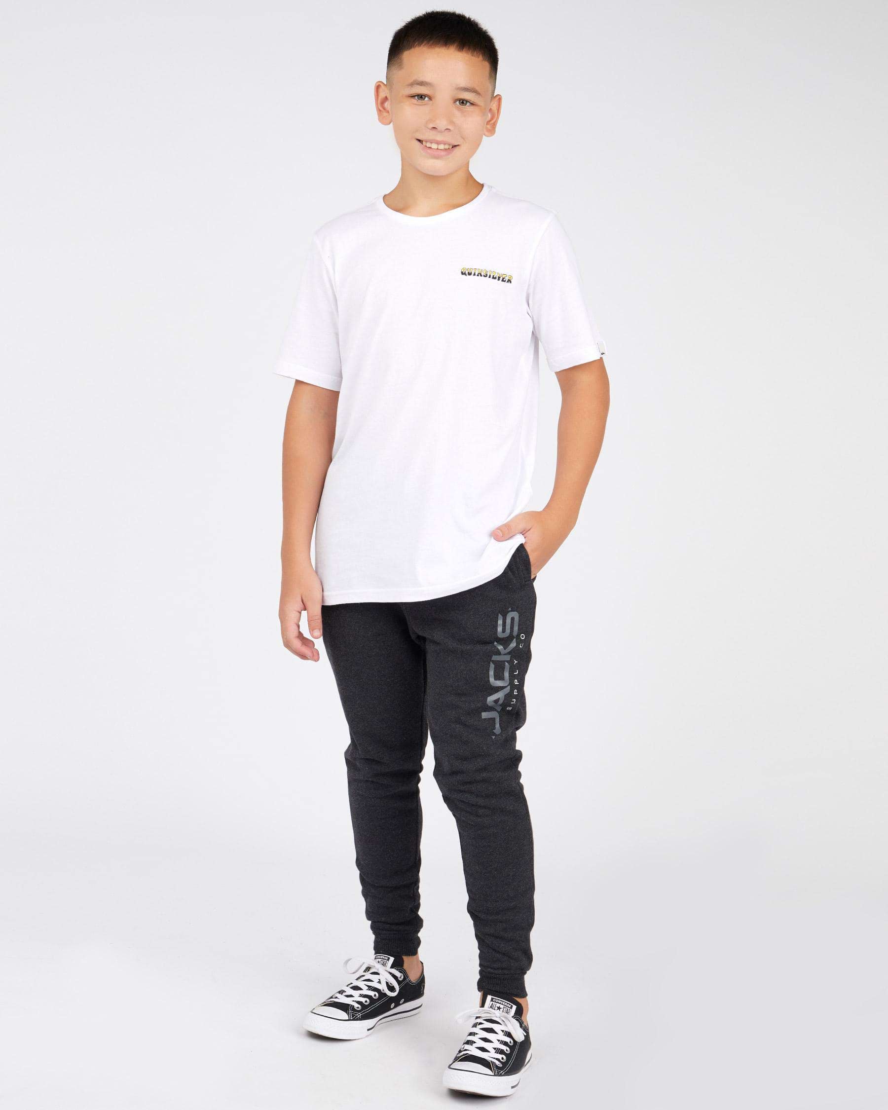 Jacks Boys' Breakout Track Pants In Charcoal Marle - Fast Shipping ...