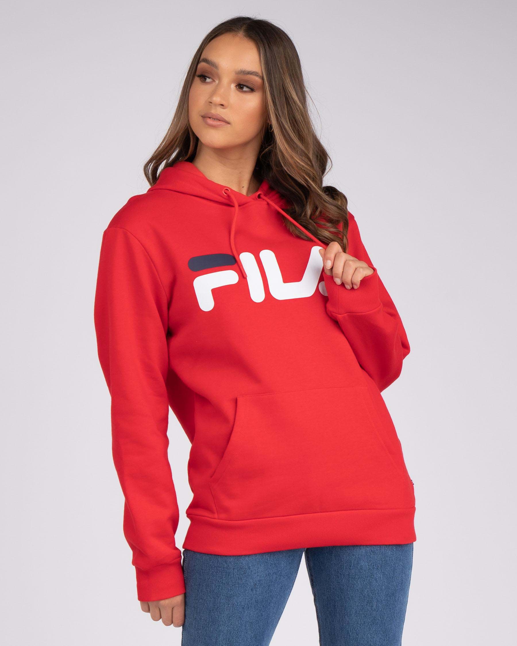 Shop Fila Classic Hoodie In Red - Fast Shipping & Easy Returns - City ...