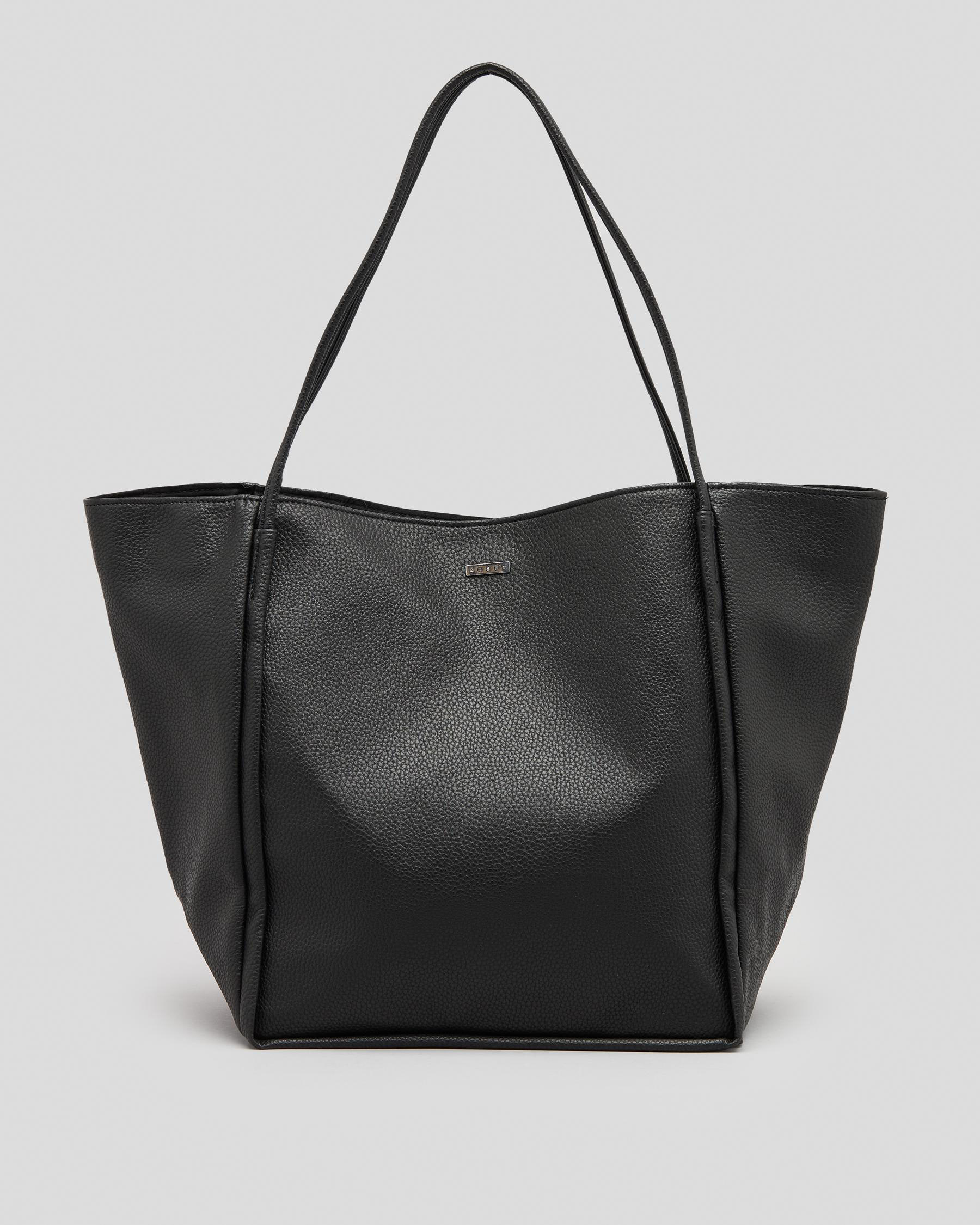 Shop Rusty Essence Tote Bag In Black - Fast Shipping & Easy Returns ...