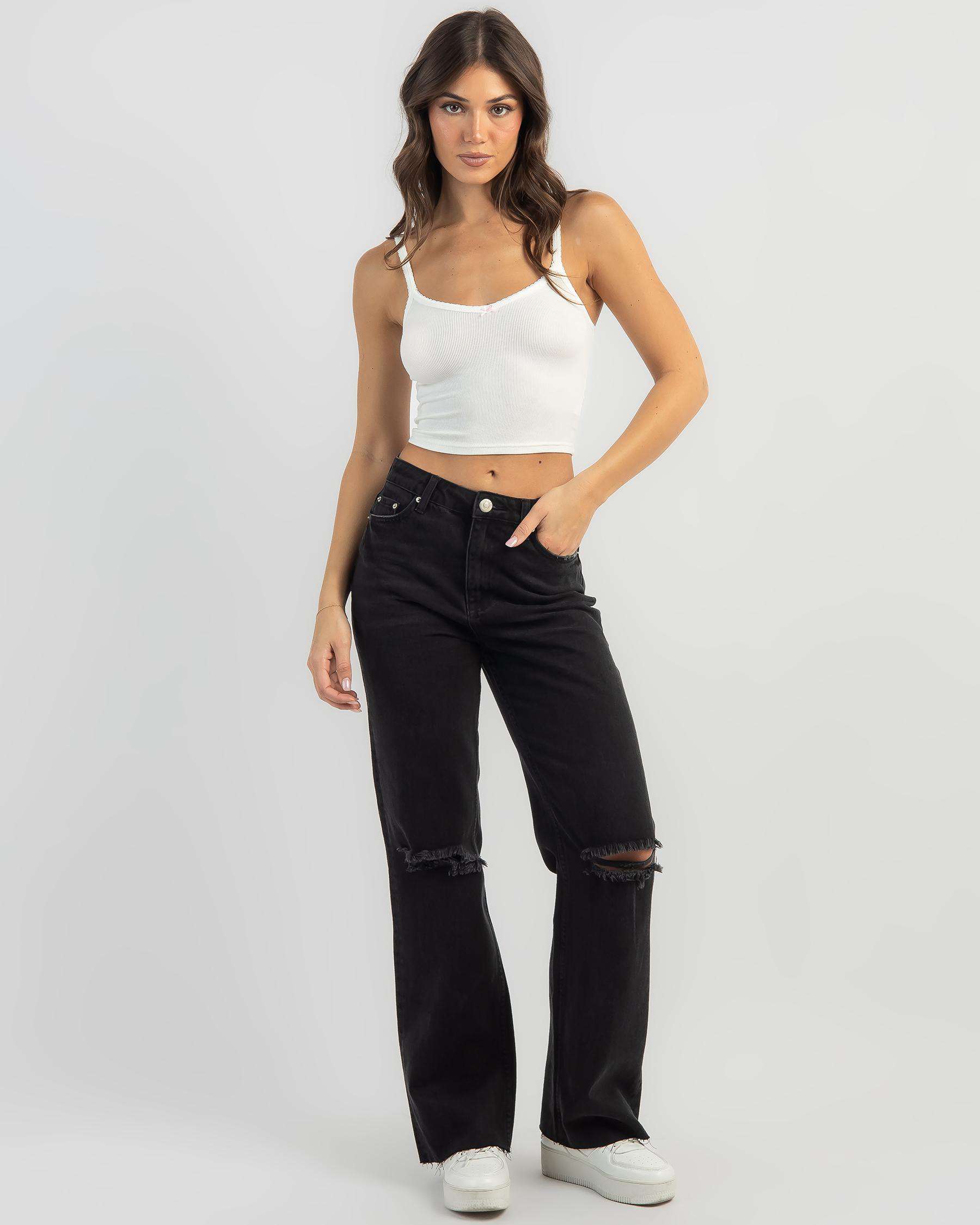 Used Shannon Jeans In Washed Black - Fast Shipping & Easy Returns ...