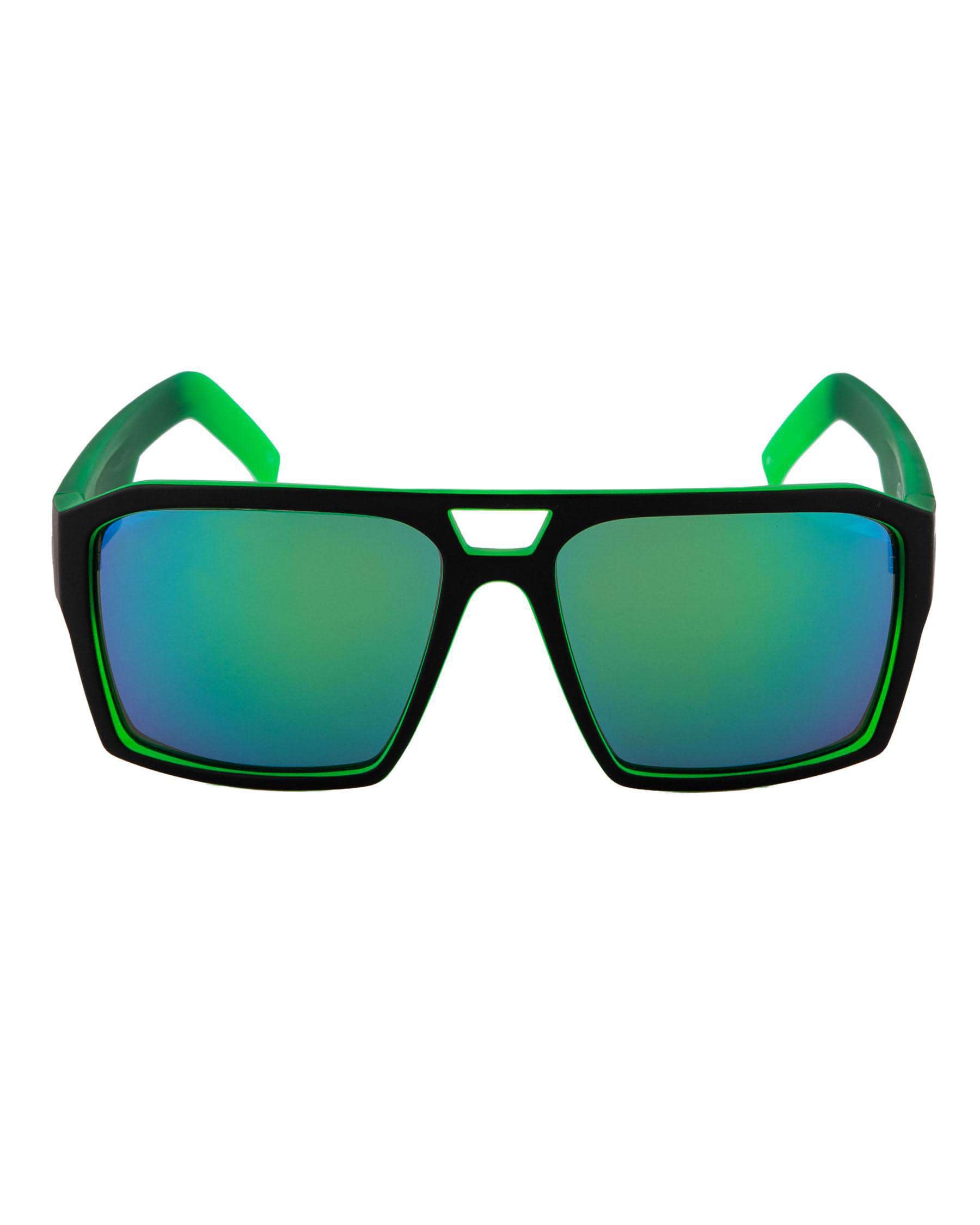 Shop Unit Vault Sunglasses In Matte Black/ Green - Fast Shipping & Easy ...