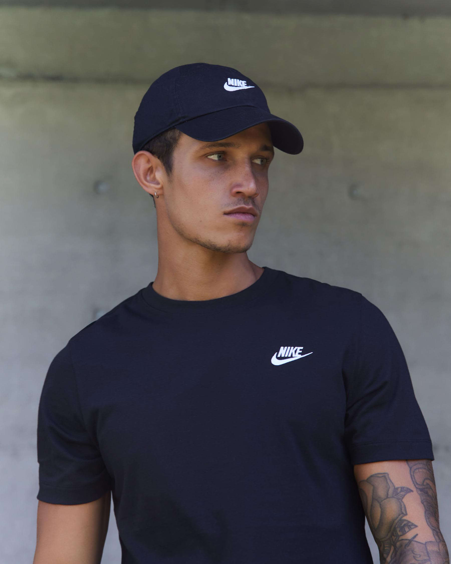 Shop Nike Futura Wash Club Cap In Black/white - Fast Shipping & Easy ...