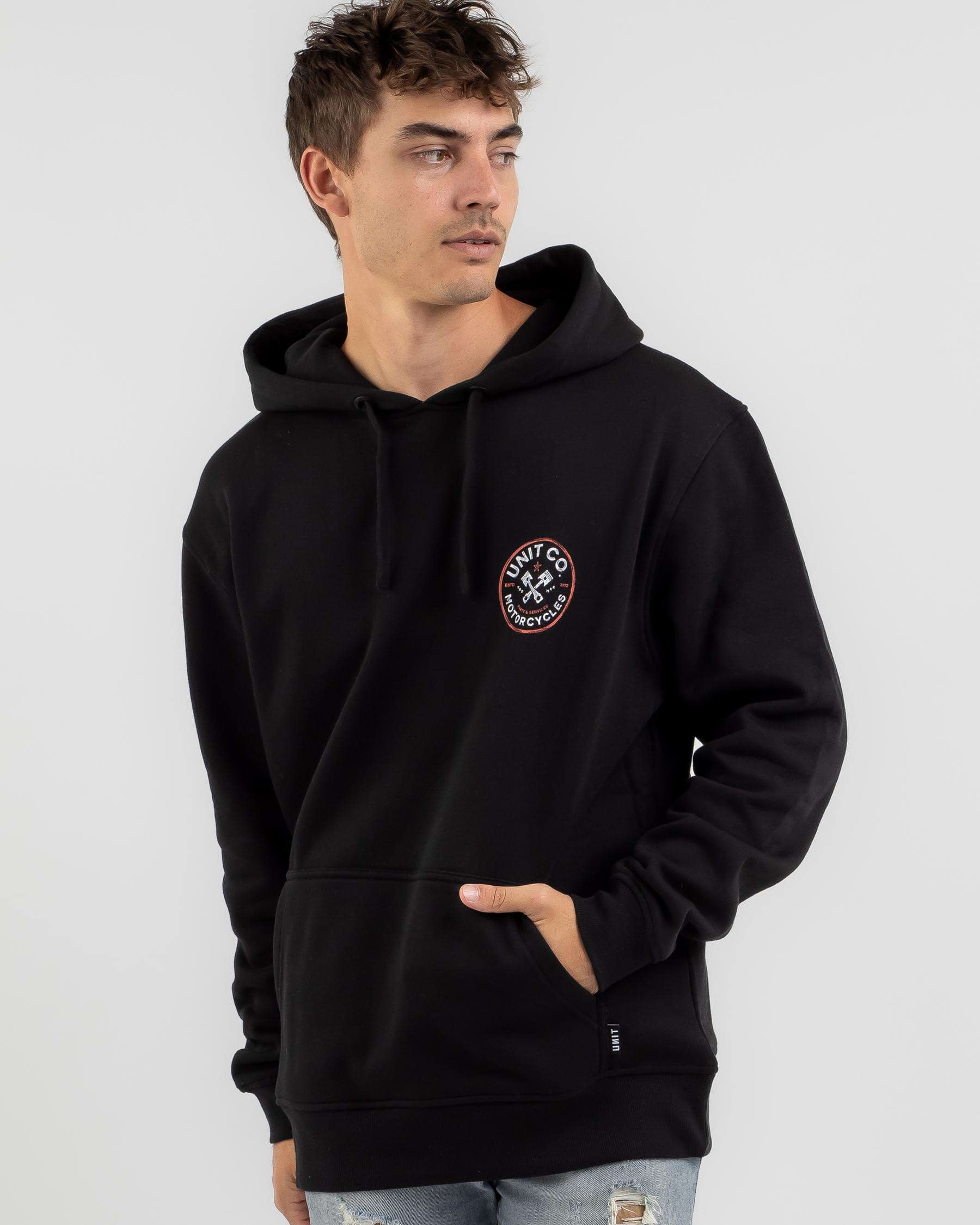 Unit Outcast Hoodie In Black - Fast Shipping & Easy Returns - City ...