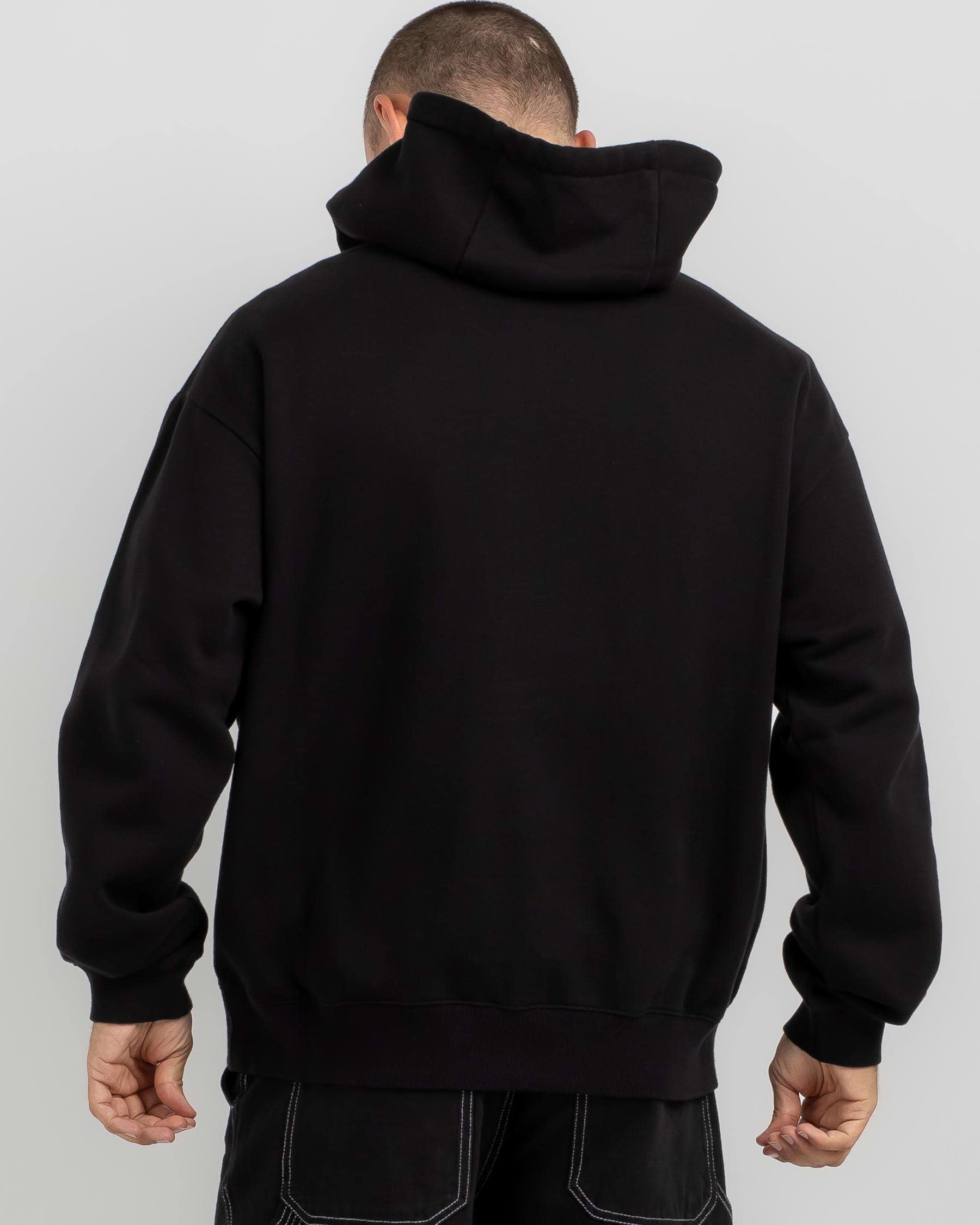 Shop Afends Thrown Out Pull On Hoodie In Black - Fast Shipping & Easy ...