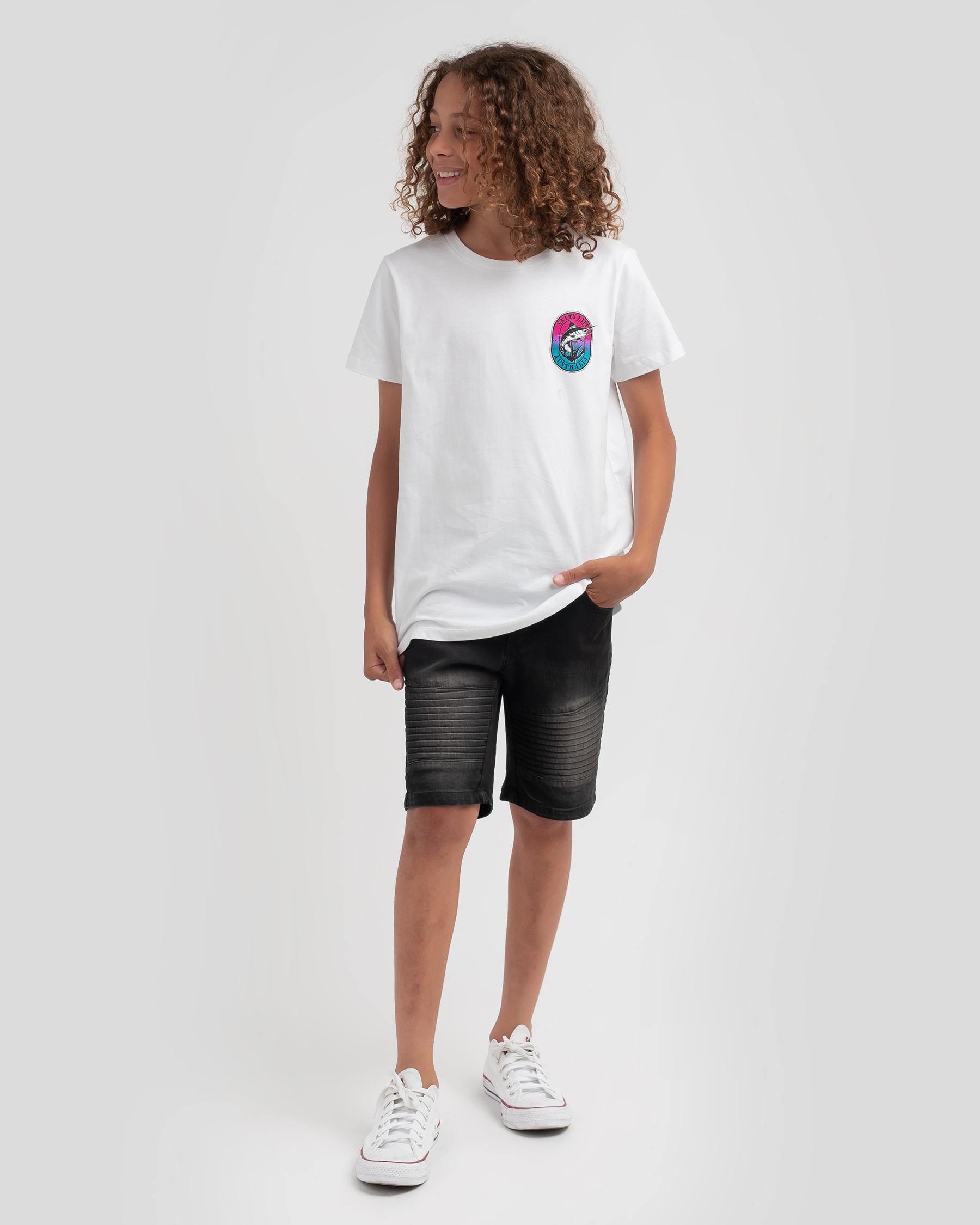 Salty Life Boys' Cheers T-Shirt In White - Fast Shipping & Easy Returns ...